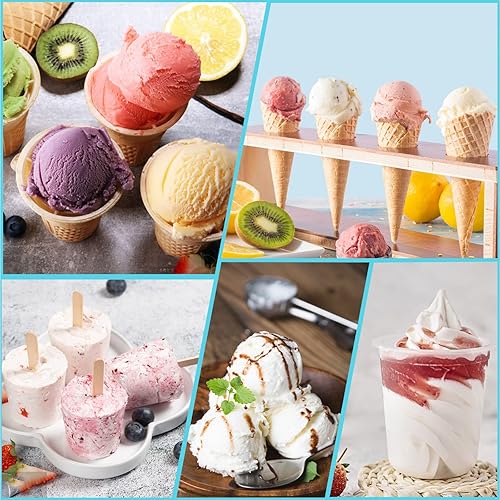 Miniatura 7 de Repuesto para pintas y tapas de crema ninja, paquete de 4, compatibles con máquinas de helados Ninja serie NC500 Creami Deluxe, recipientes de