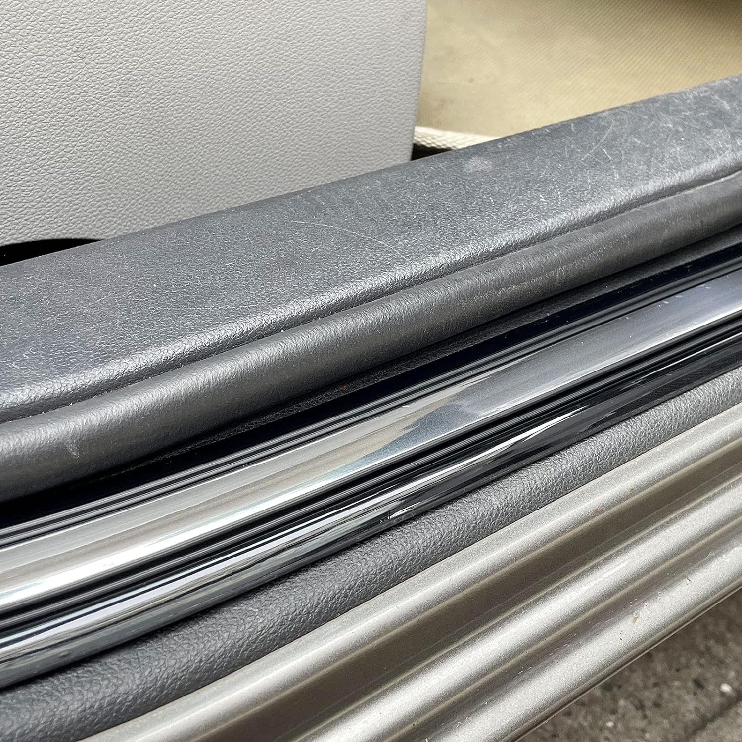 18FT Automotive Chrome Trim Molding Heavy Duty Car Side Molding UV Protected Scratch-Proof for RV Truck Motor Bumper Door Window Self Adhesive, 1-11/16" Wide