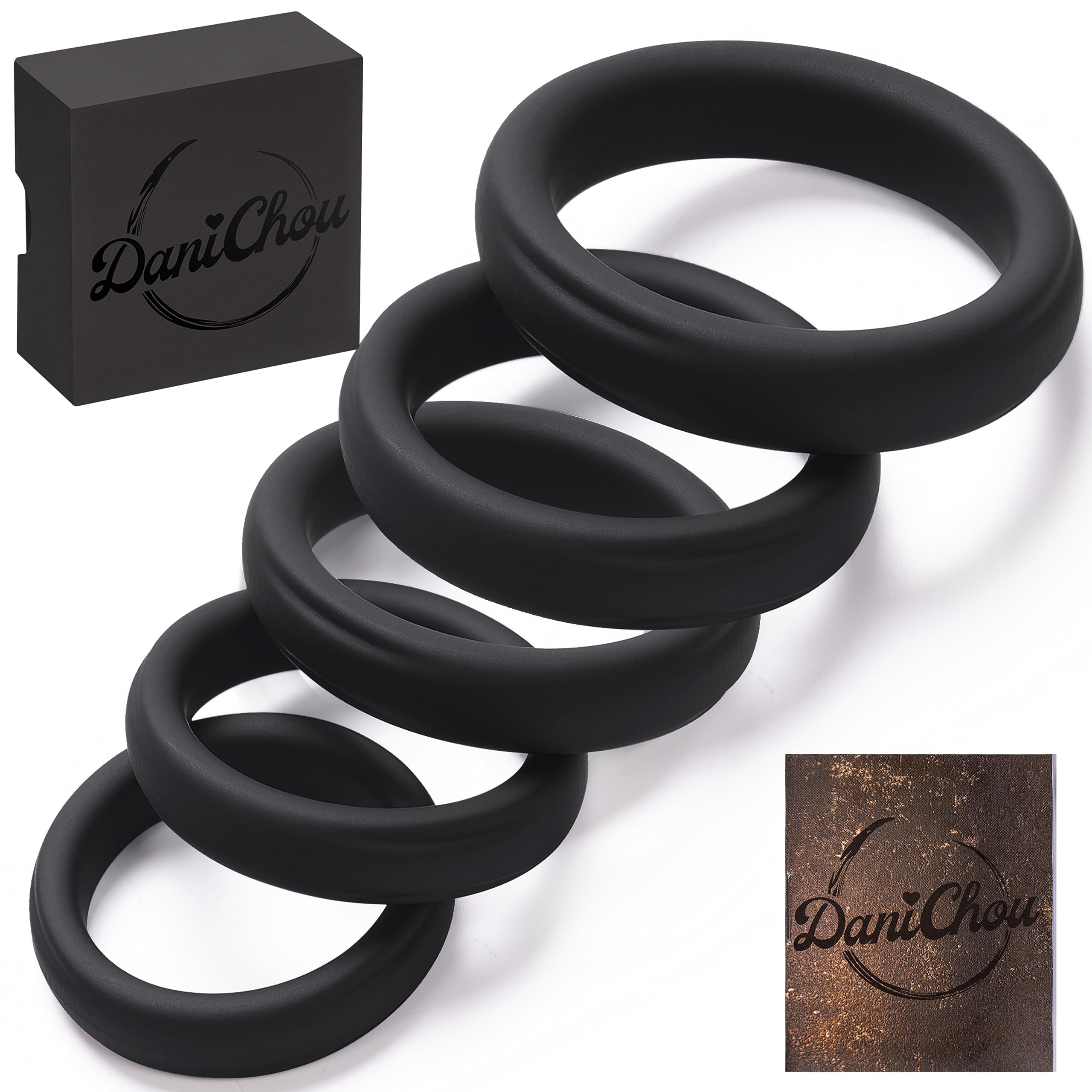 Cock Ring In Silicone Nero – Anello Ritardante Per Pene E Testicoli – Taglia Unica