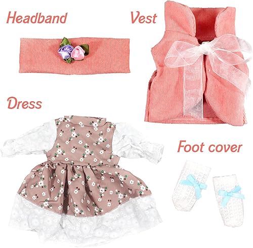 Miniatura 2 de Ropa de muñeca de bebé de 12 a 16 pulgadas  Regalo de ropa para bebé  Muñecas recién nacidas  Muñeca bebé de 12 pulgadas  Ropa de muñeca Reborn de