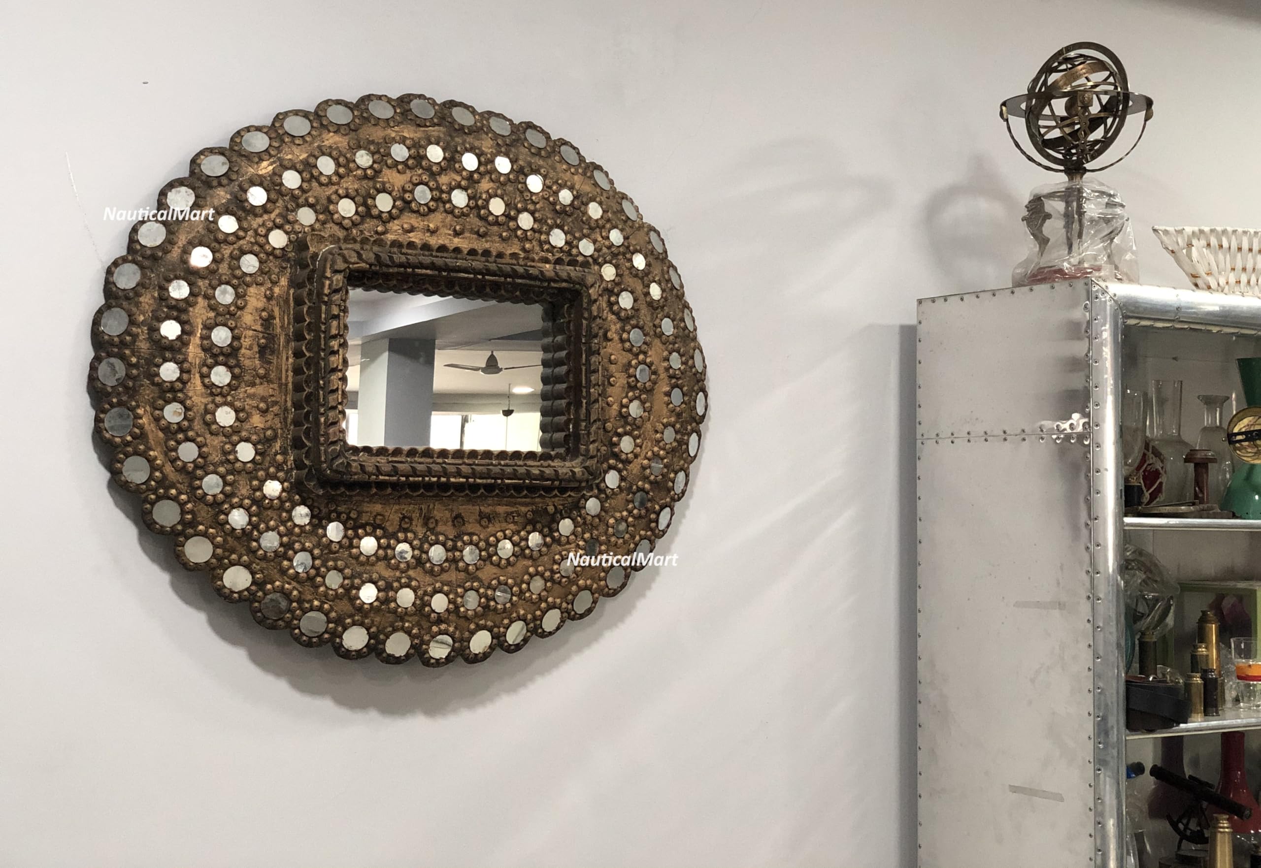 Amazon.com: NauticalMart Peacock Mirror : Home & Kitchen