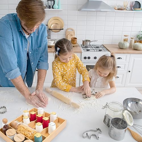 Miniatura 6 de Bellsal Organizador de utensilios naturales de 12.5 pulgadas, organizador de cubiertos para cajón, soporte de utensilios, organizador de cubiertos,