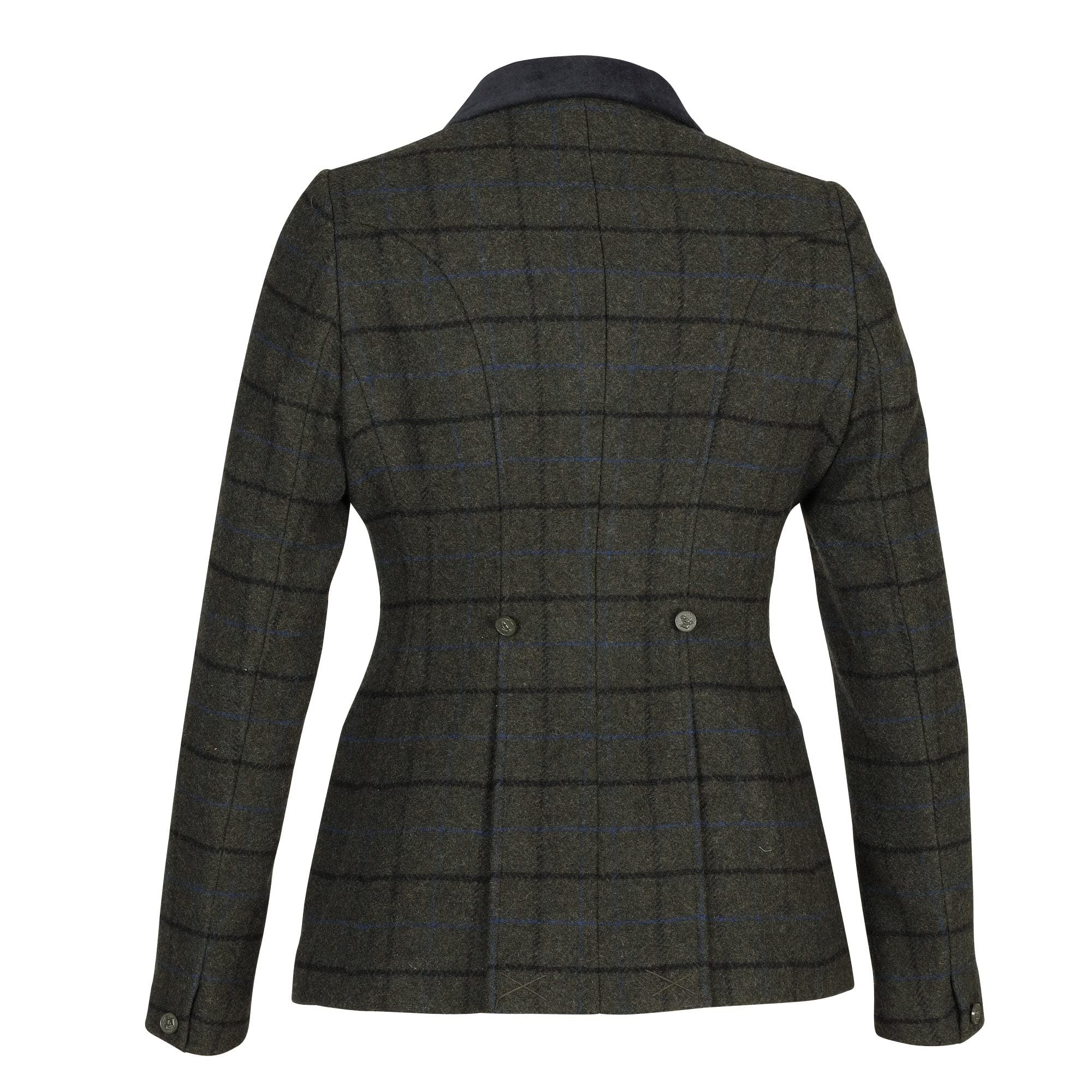 Shires Aubrion Saratoga Damen Reitjacke – Dunkelgrün kariert