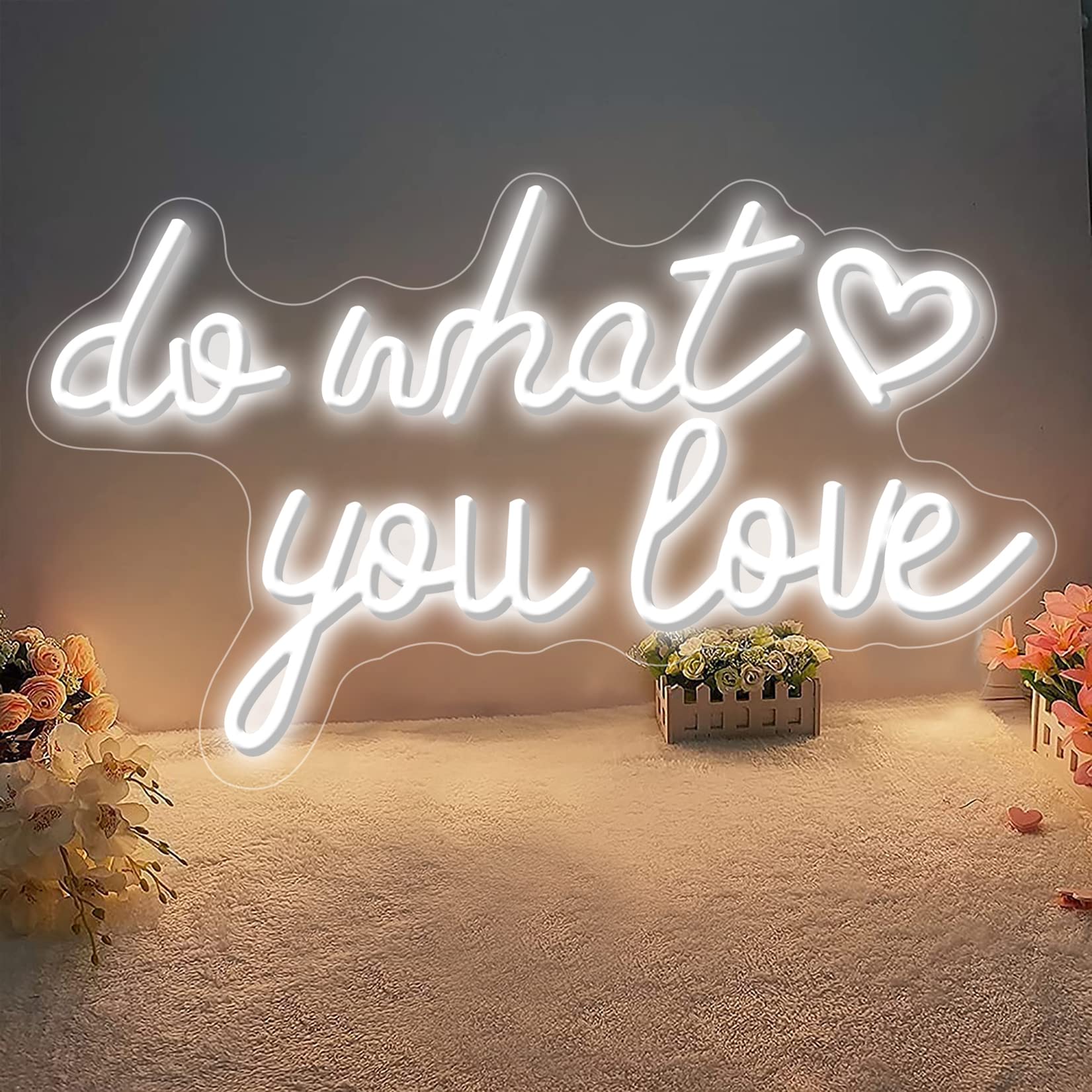 Amazon.co.jp : ネオンライトサイン Do What You Love LEDネオンサイン