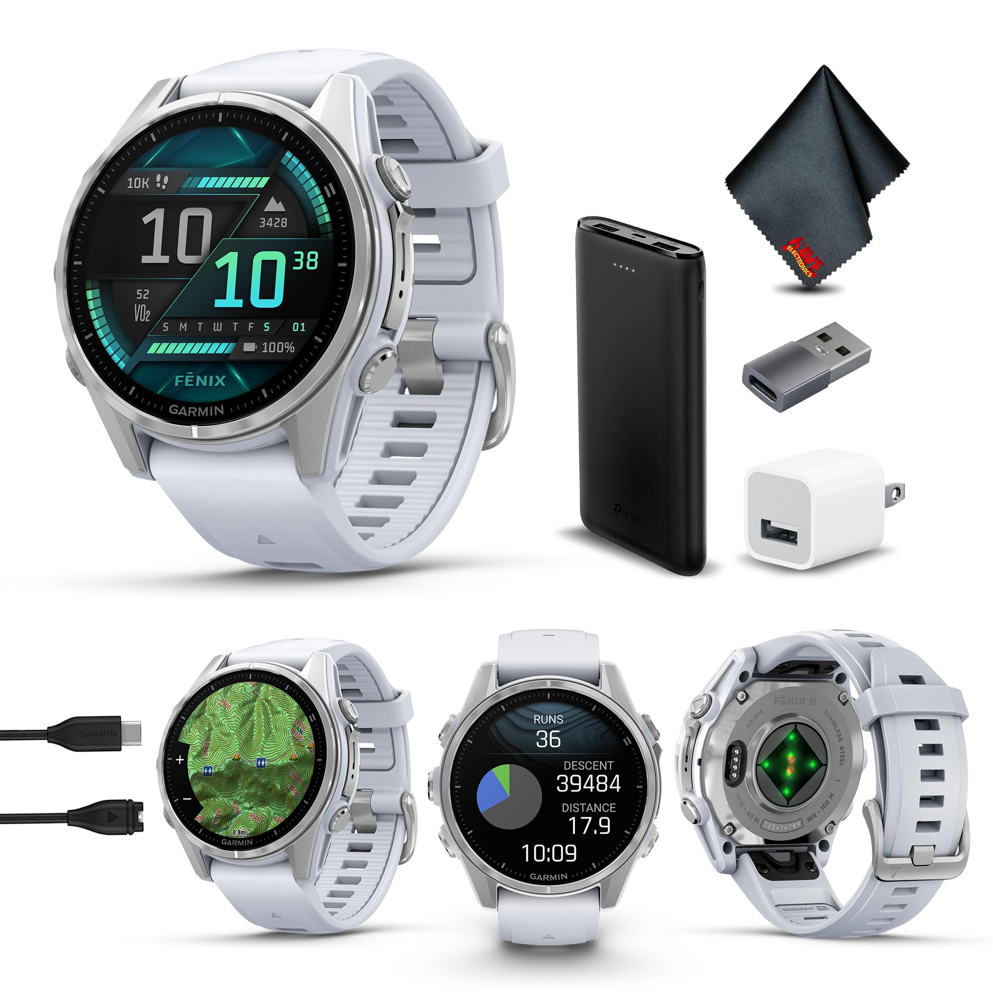 Amazon.com: Garmin Fenix 8 43MM AMOLED Premium Multisport GPS