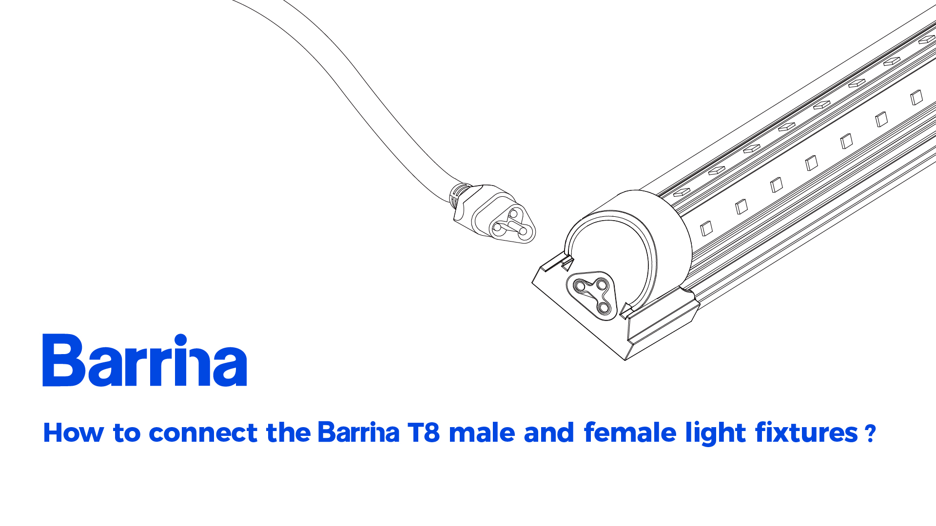 Image of Barrina T8 LED Shop Lights 8FT, 100W 15000LM 6500K, 10 Pack, High Output | 8 Foot for Garage Workshop and Workbench Use, Easy Clip Ceiling Mount, Linkable to 3, V Shape, Aluminum, Clear Cover