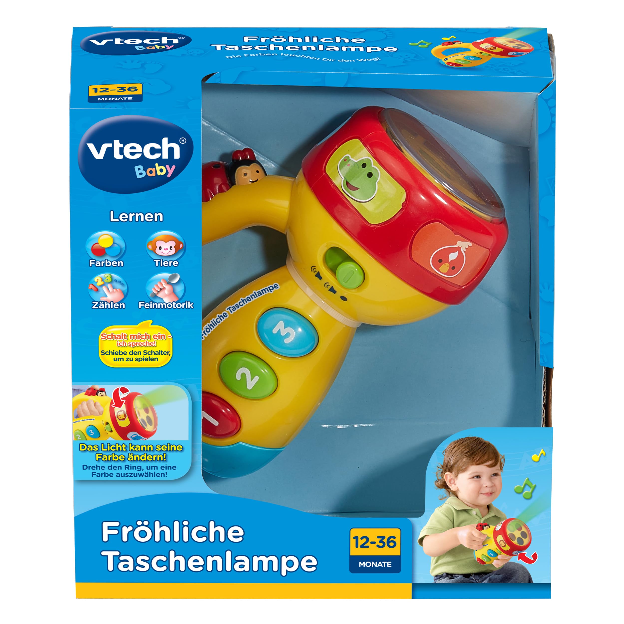 Vtech Baby 80-124004 - Happy flashlight (German version)