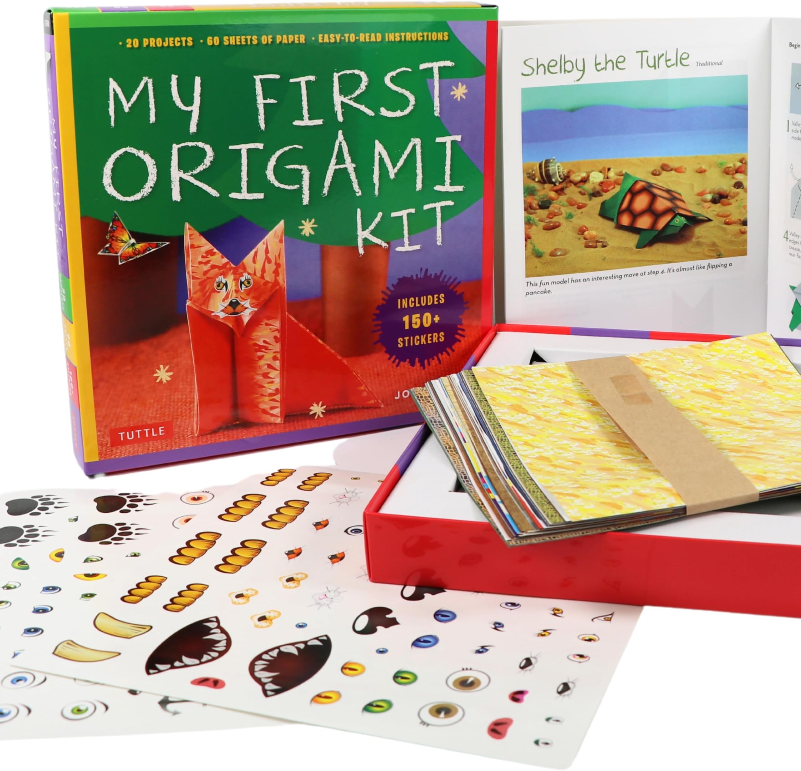 My First Origami Kit: [Origami Kit with Book, 60 Papers, 150 Stickers, 20 Projects]