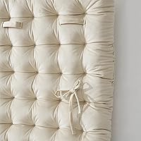 Vista 8 de DormCo Rainha - Cabecero universitario copetudo, color crema natural