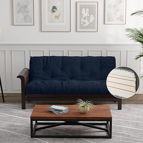 Miniatura 14 de Loosh Principal | Colchón de espuma viscoelástica para sofá cama de tamaño matrimonial de 6 pulgadas, fabricado en Estados Unidos, beige, sin marco