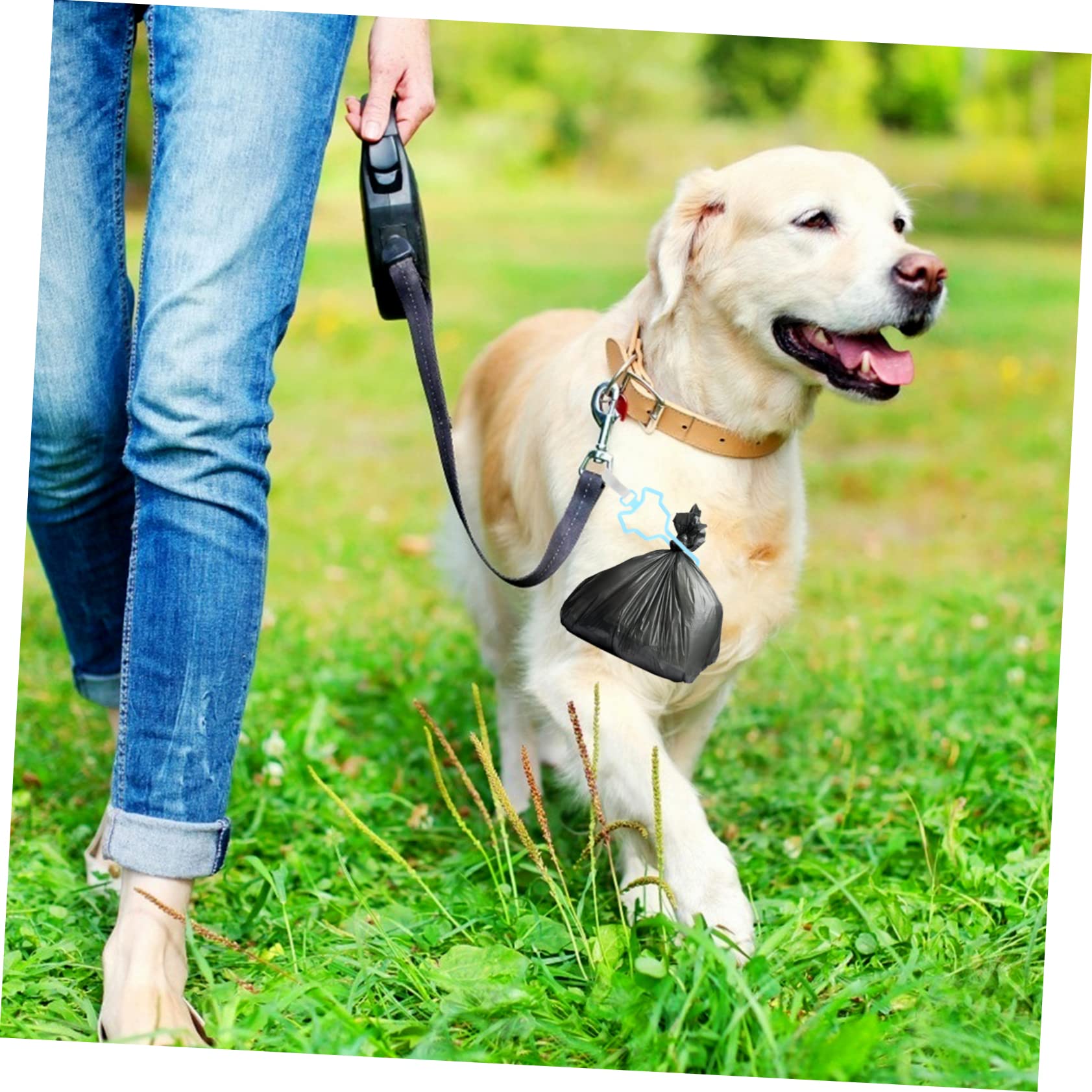 Clip pour Laisse de Chien Porte-poubelle à Déjections Canines 5 Pcs