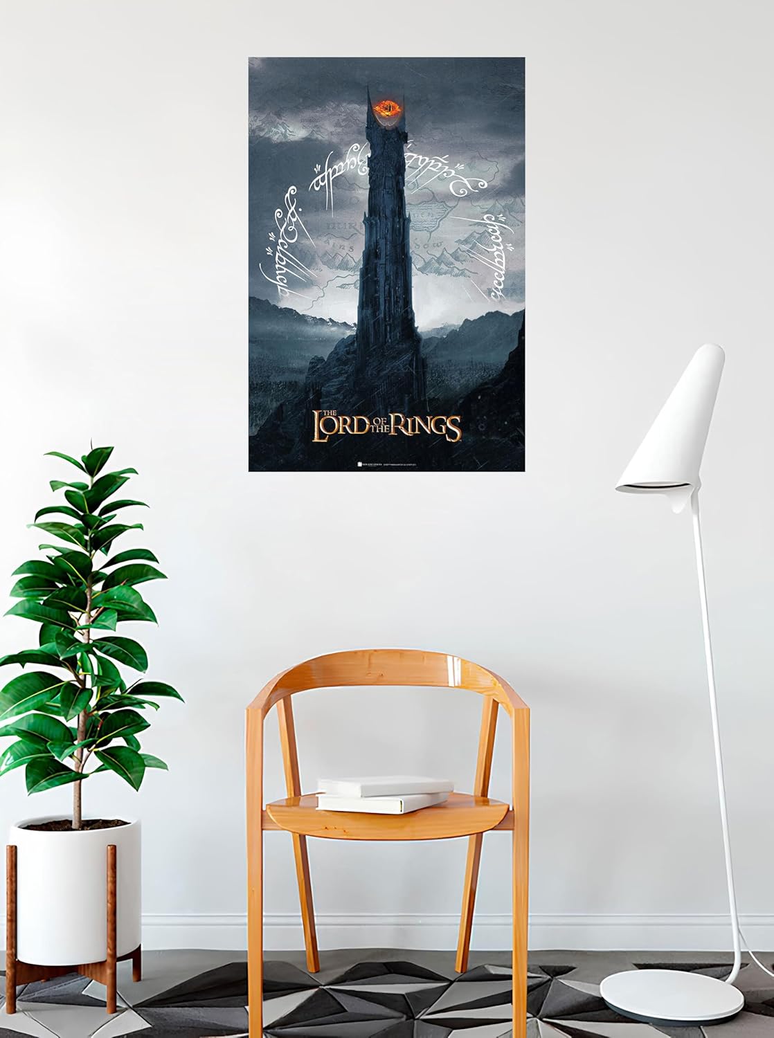 buy art for less officially licensed lord of the rings - sauron tower 24 x 36 inch art poster - decorative print - poster paper - ready to frame