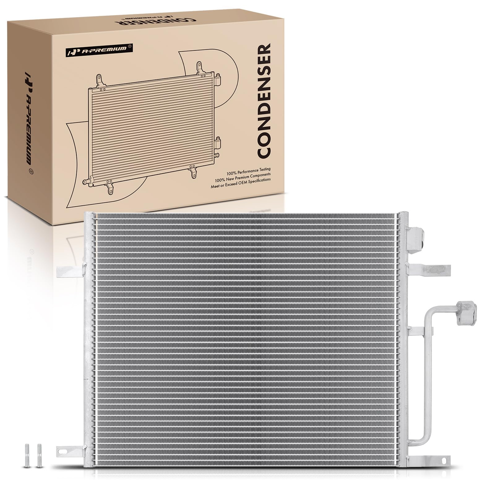 A-Premium Air Conditioning A/C Condenser Compatible with Dodge Dakota 2000 2001 2002 2003 2004, Replace# 55055866AC, 55055866AG
