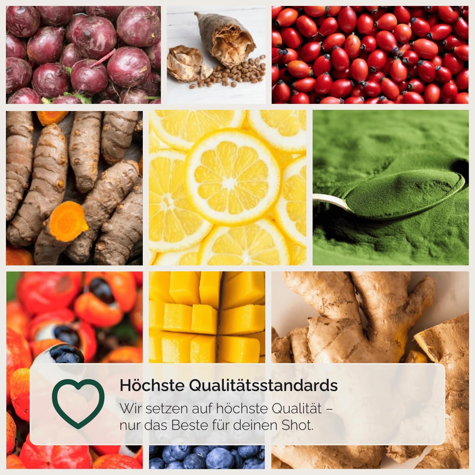 Mittleres Routineset - Ingwer Shots (60 Stk.), Grüne Shots (50 Stk.), Guarana Shots (40 Stk.), Daily Shot (120 Stk.) - Immunsystem¹, Darmfunktion², & Anti-Müdigkeit⁴ - 100% echte Zutaten