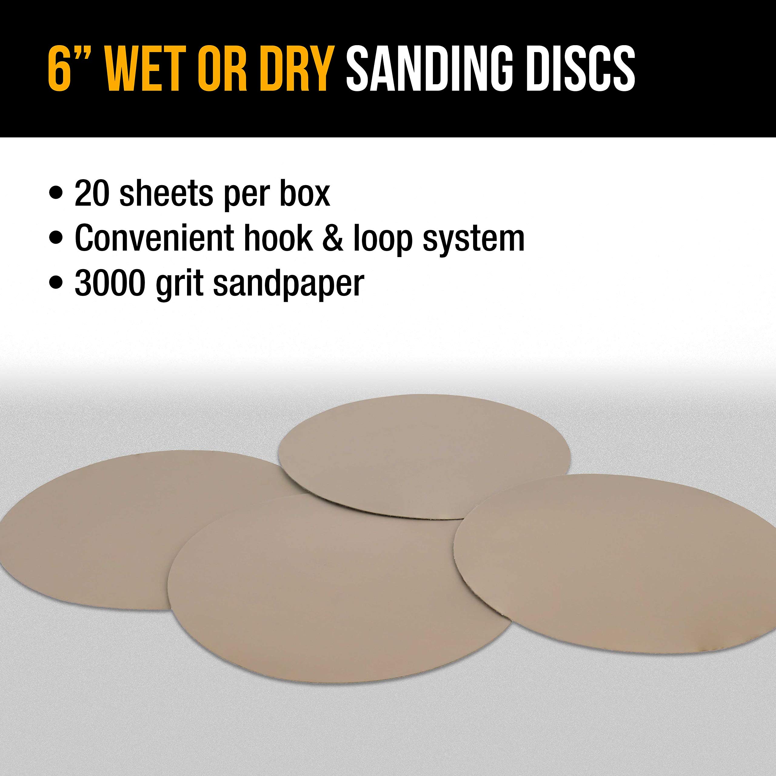 Dura-Gold - Preiu - 40 Grit 3" Gold Hook & Loop Sanding Discs For DA - Foto 8