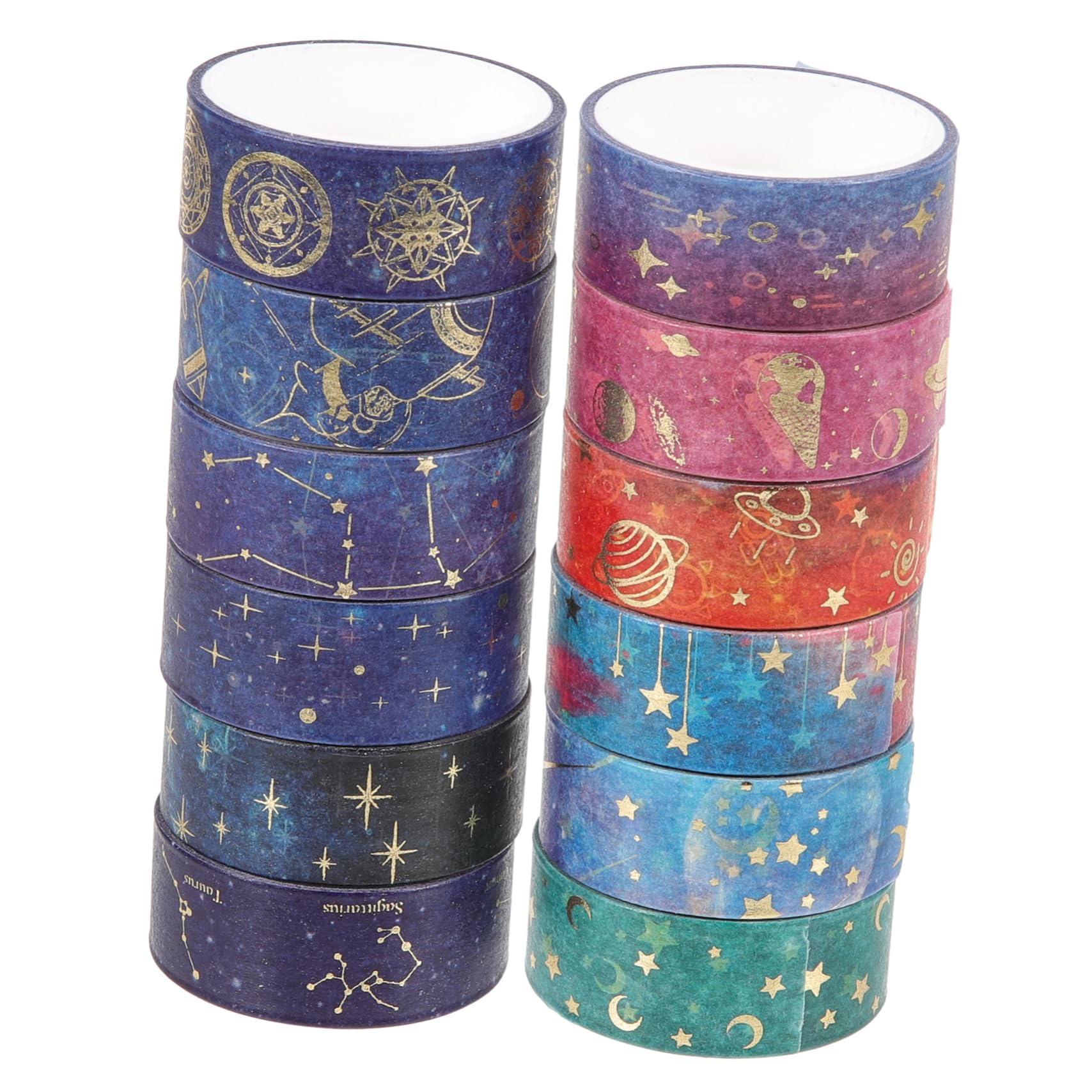48rollen Washi Tape Sternenhimmel Design Dekorative Klebebänder Für Scrapbooking -projekte Und Journaling Für Und Kreative Bastelarbeiten