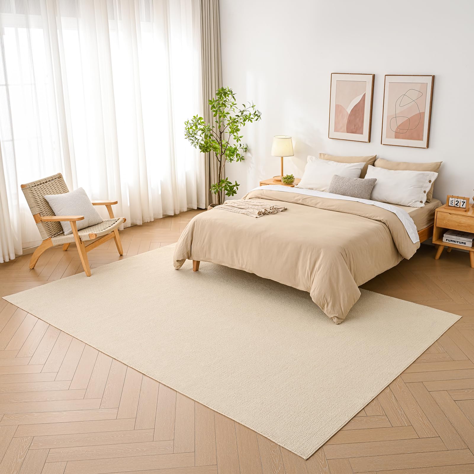 FLIIRITAIA ラグ アイボリー 200*250cm 3畳 リネン風 Amazon | FLIIRITAIA カーペット アイボリー 200×250cm 約3畳 リネン風