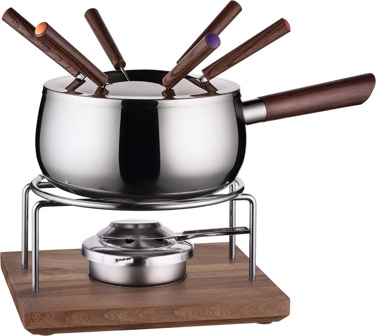 Set Fonduta Secret De Gourmet - 23 Pezzi Per 6 Persone, Con Piatto Girevole, Colore Nero - Foto 5