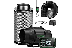 ViVoSUN 6 Inch Inline Fan: Smart Air Filtration PRO T6 Kit