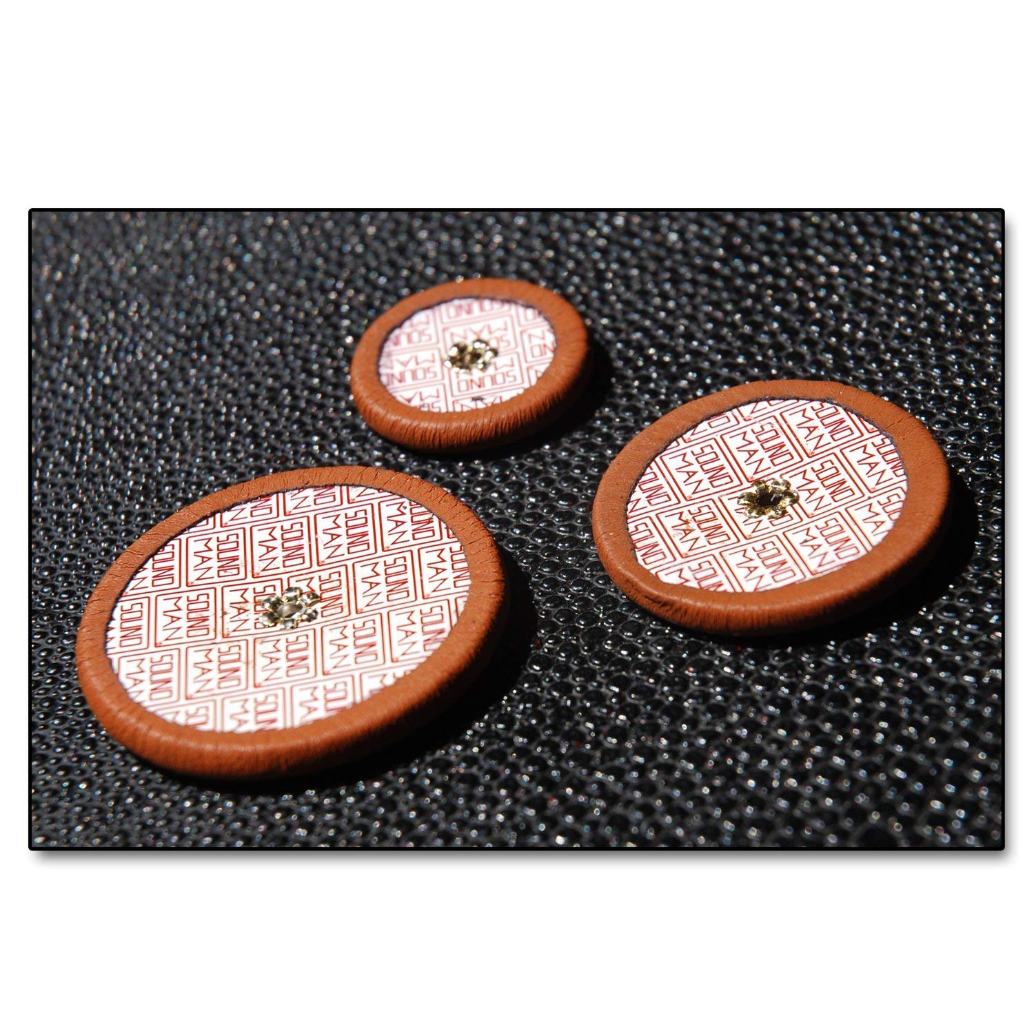 235 Soundman® Cuscinetti per Sassofono Contralto - Universal Set - Soundman® Leather Pads for Alto Saxophone - Workshop Repairing Pad Set - 5 x 47 pcs = 235 Cuscinetti (Metal Resonators)