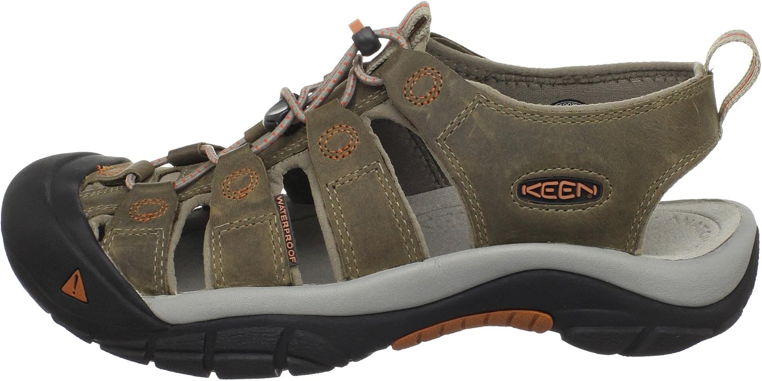 キーン KEEN/ ニューポート エイチツー NEWPORT H2/サンダル KEEN (キーン) メンズ ニューポート クローズドトゥ レザー サンダル, ブリンドル/サビ。, 12
