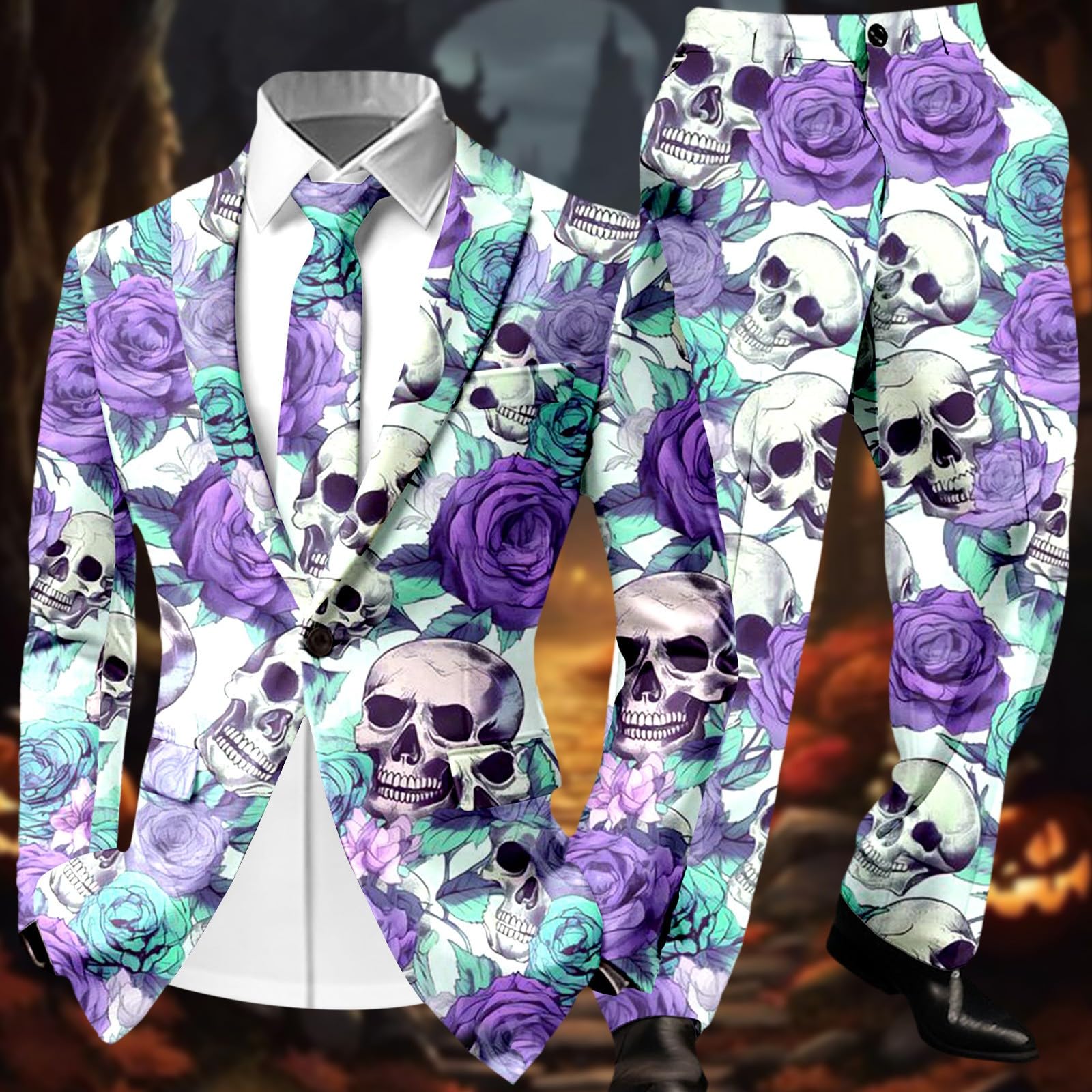 Genérico con estampado para Halloween, elegante atuendo para fiestas y eventos, elección perfecta para reuniones de disfraces y celebraciones
