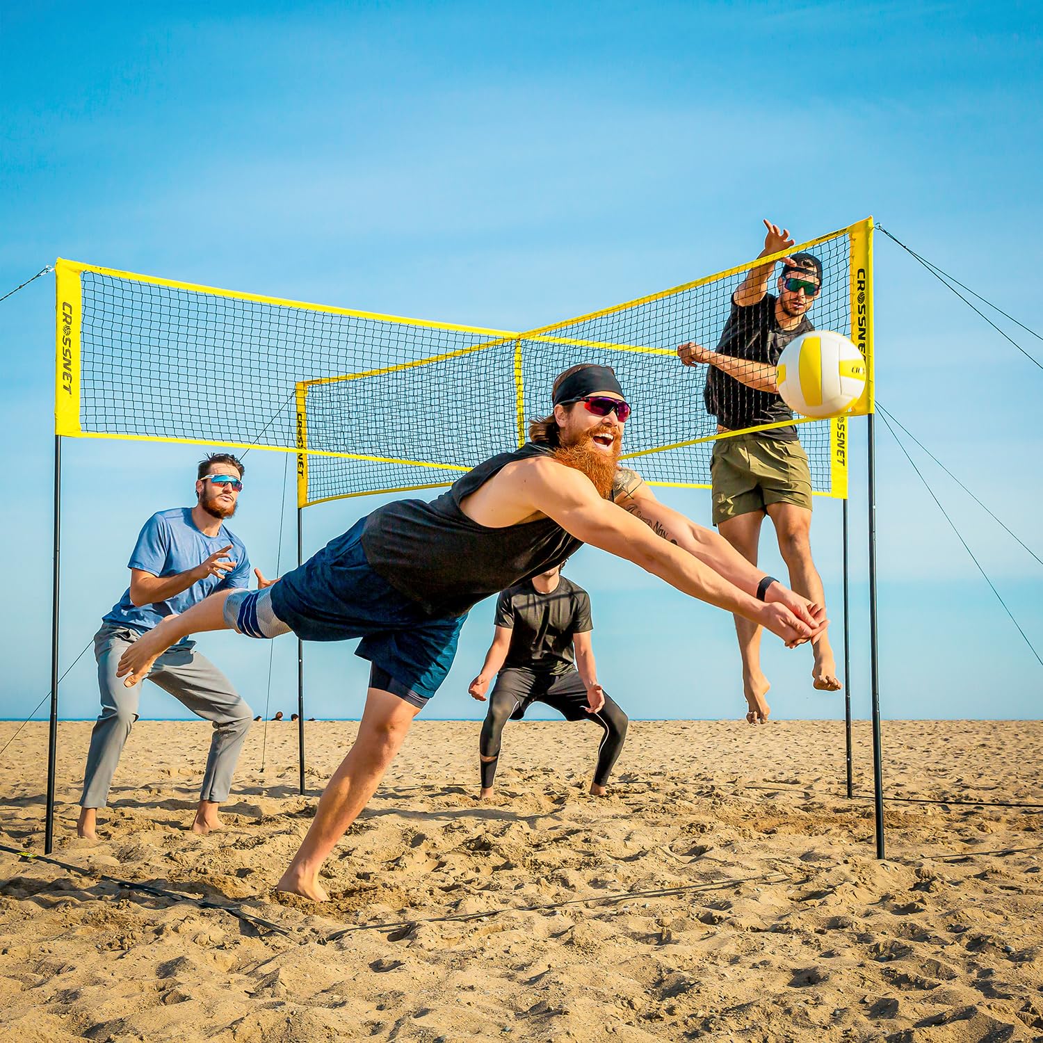 HAMMER CROSSNET Four Square Volleyball Net