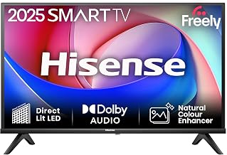 Hisense 32 Inch 32E4QTUK FHD LED TV with Freely | Direct Lit LED, Dolby Audio, Natural Colour Enhancer, Games Mode and Sports Mode with Freely deal from Amazon