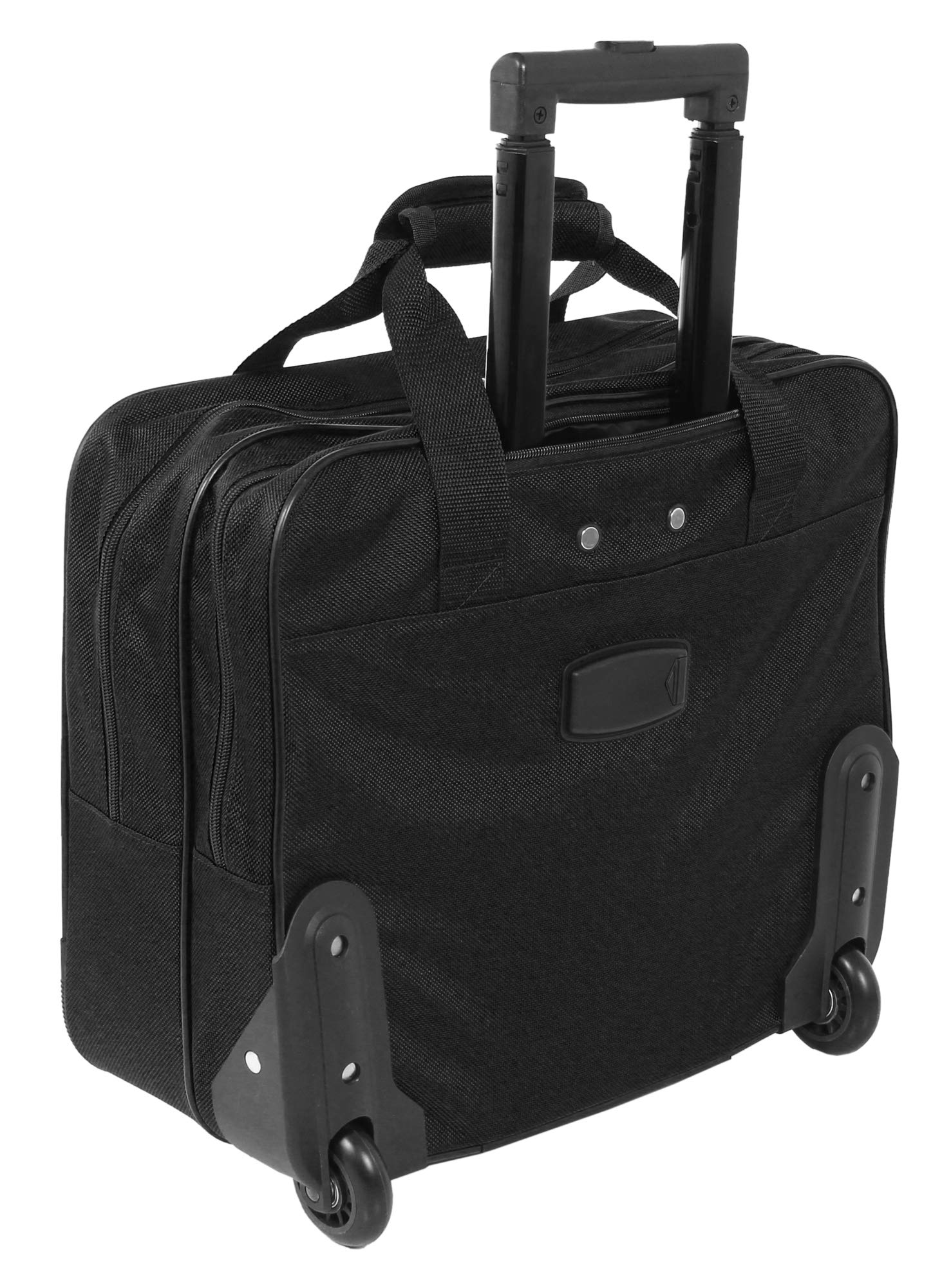 CABIN GO 5592 Trolley morbido con rotelle girevoli porta computer da 15,6 pollici, Borsa pilota da viaggio porta laptop, Trolley pilota dimensioni da bagaglio a mano