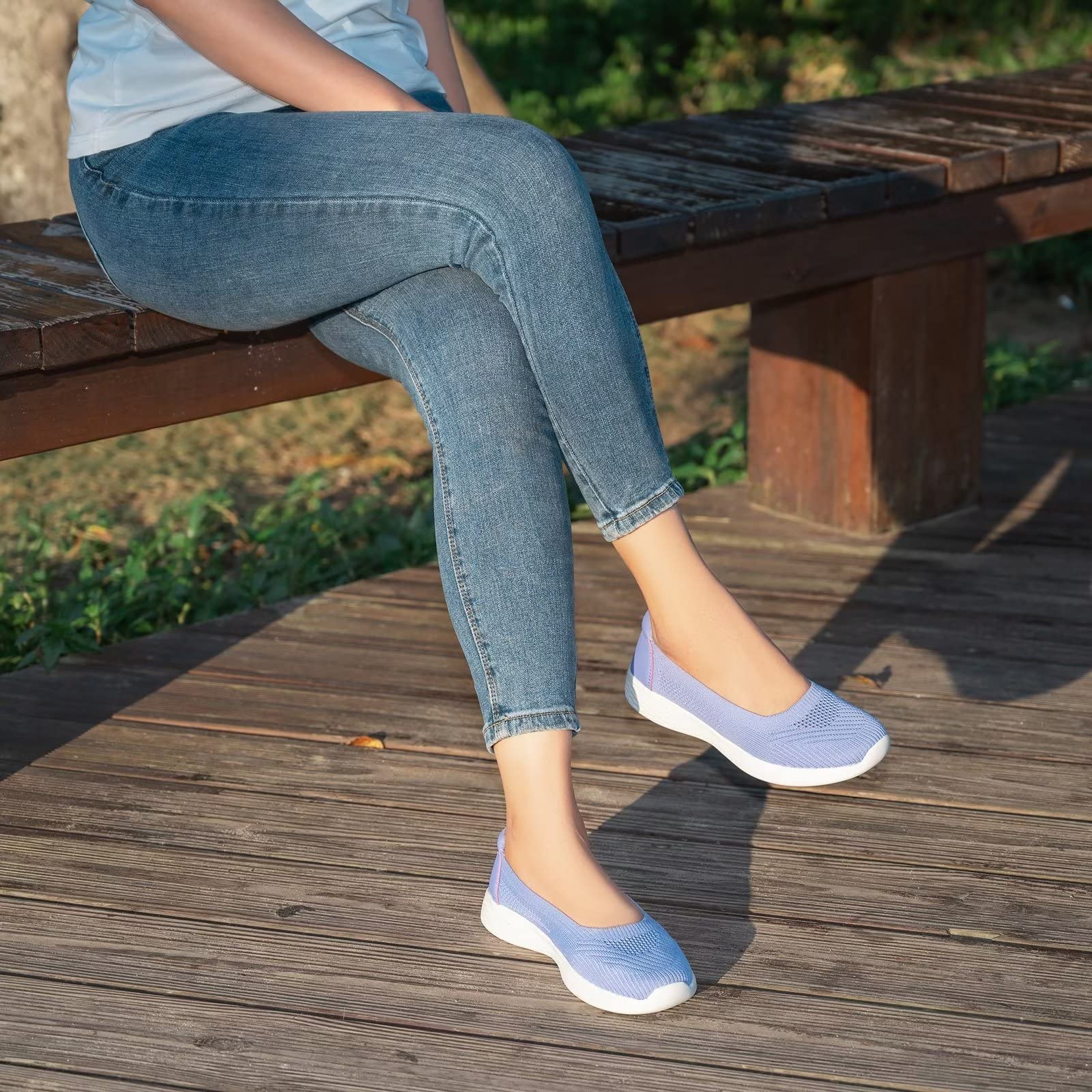 Puxowe Sneakers Slip On da Donna Eleganti Comode Leggere Camminata Scarpe Casual Tennis Outdoor Piatte Mocassini
