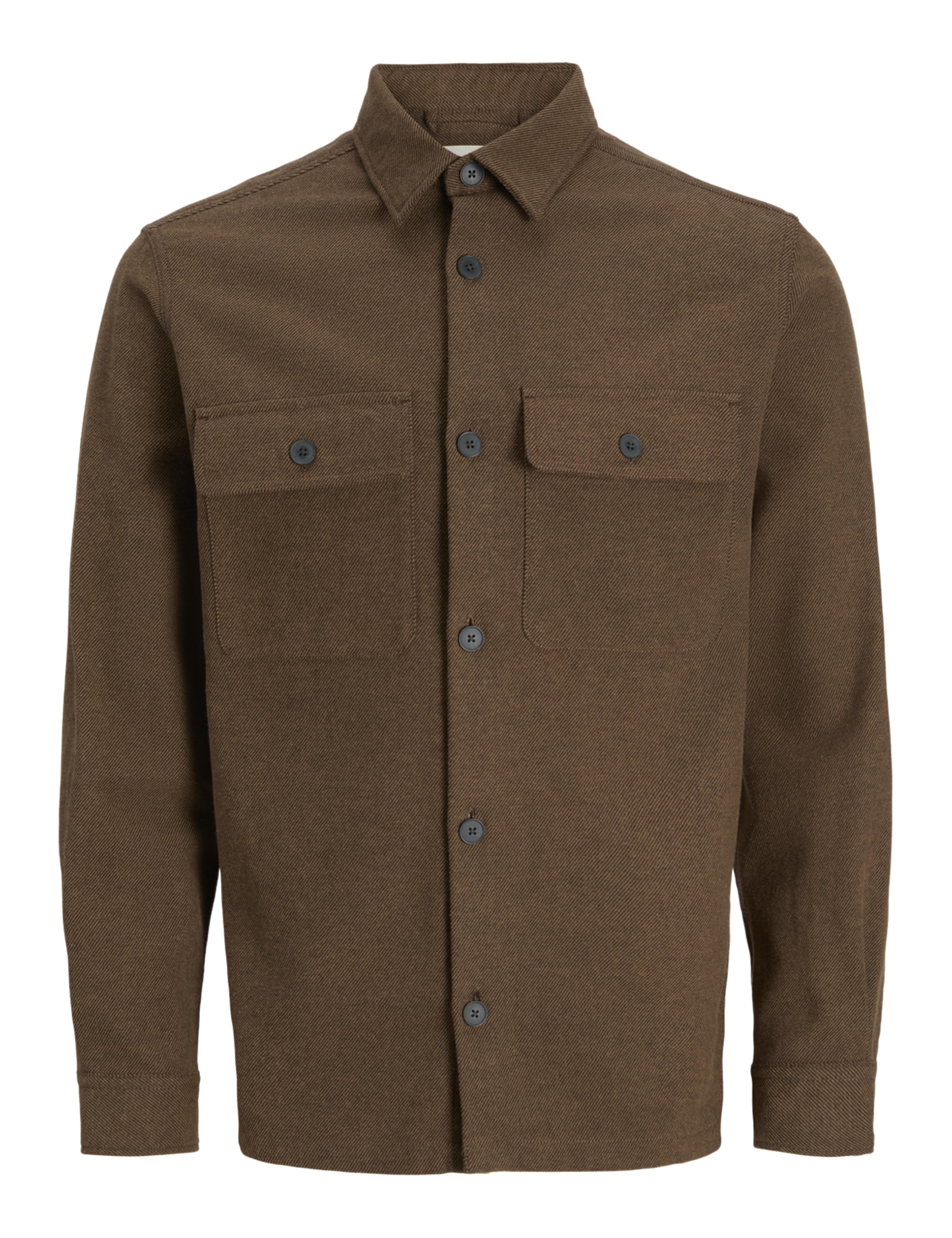 JACK & JONES Herren Jprrayle Melange Solid L/S Overshi Pls