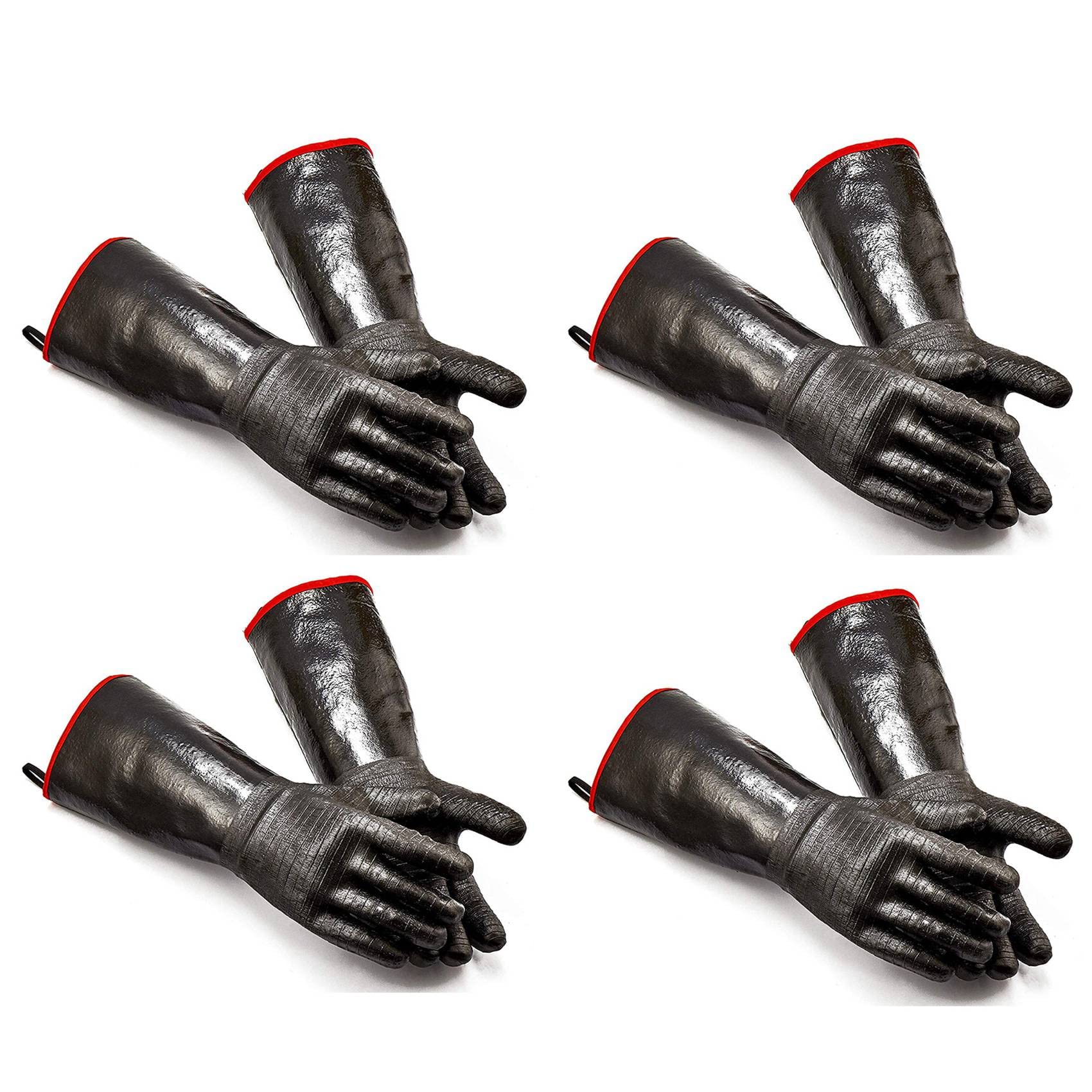 Hndhbfgrt 8X High Heat Gloves Griller Insulated Cooking Gloves for Barbecue/Grill/Smoker/Oven Mitt/Baking
