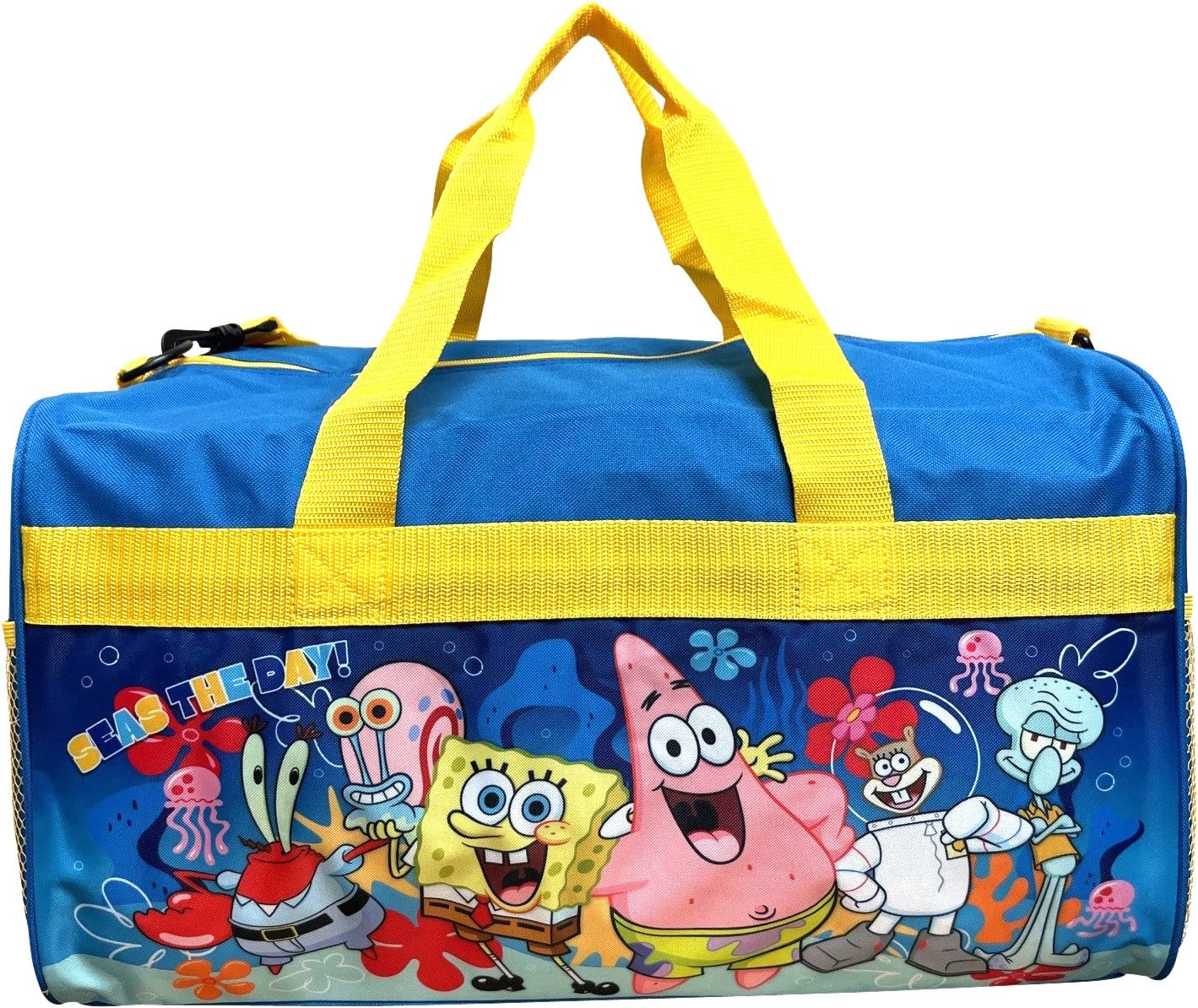Ruz 18 Inch Kids Duffel Bag Overnight Carry-On Travel And Sports Bag (Sponge Bob)