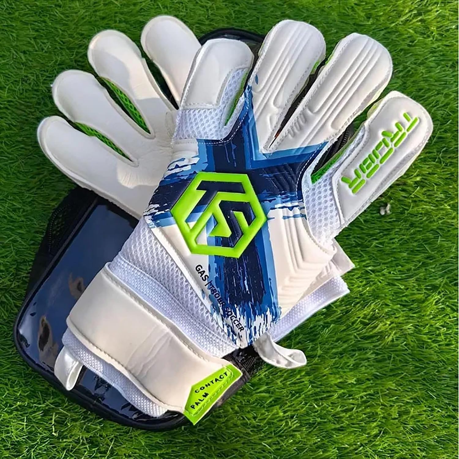 Football Gloves,Goalkeeper Gloves,Kids Goalkeeper Glove Football,Protection Super Grip Palms,Advanced Tacky Palm Materials Offer Exceptional Grip