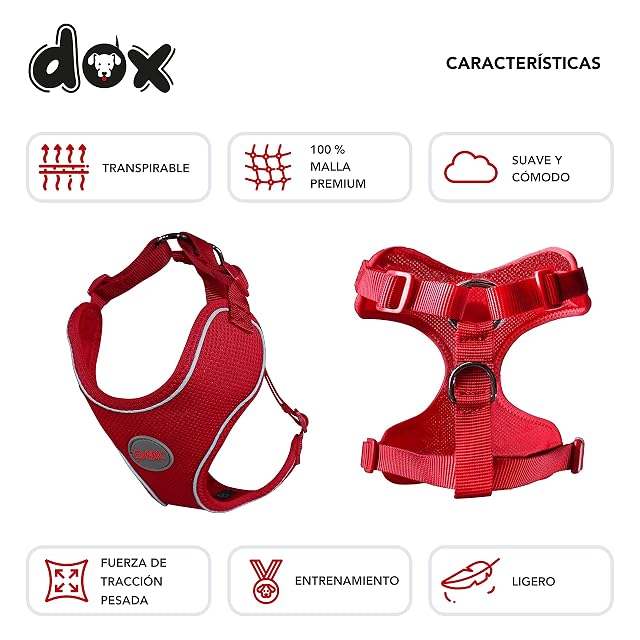 Foto 3 de 7 de DDOXX Arnés Perro Air Mesh, Ajustable, Reflectante, Acolchado