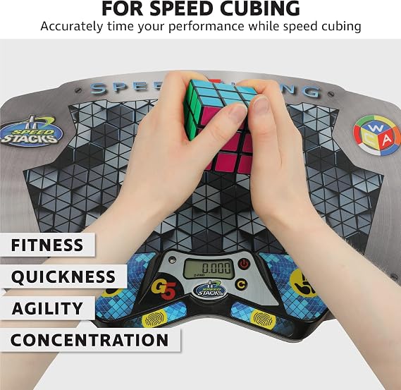 Speed Stacks | Cubing Pack (G5 Timer and Mat) | Accuracy to .001 Seconds | Designed for Competitive Cubing | Endorsed by the World Cubing Association