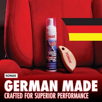 SONAX Upholstery & Alcantara Cleaner Foam, Car Interior Cleaner, 250 ml