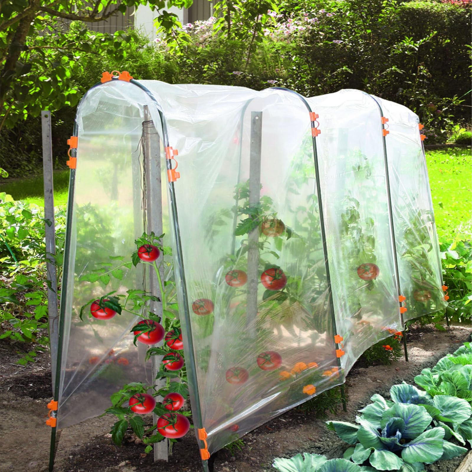 flintronic Folia z tworzywa sztucznego, przezroczysta folia szklarniowa, 2 x 3 m