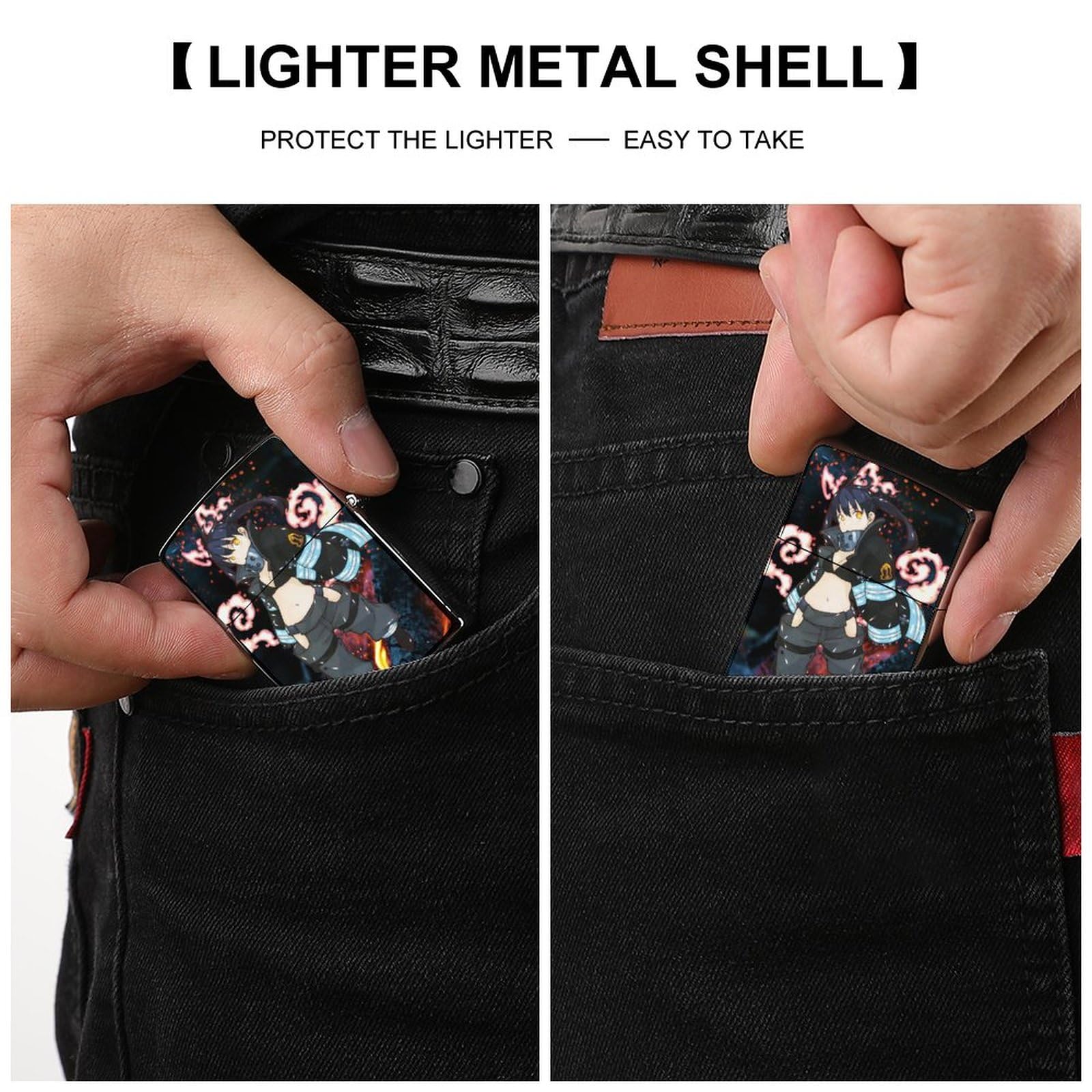 Amazon.co.jp: ライターケース ZIPPO ジッポー ライター専用 炎炎ノ