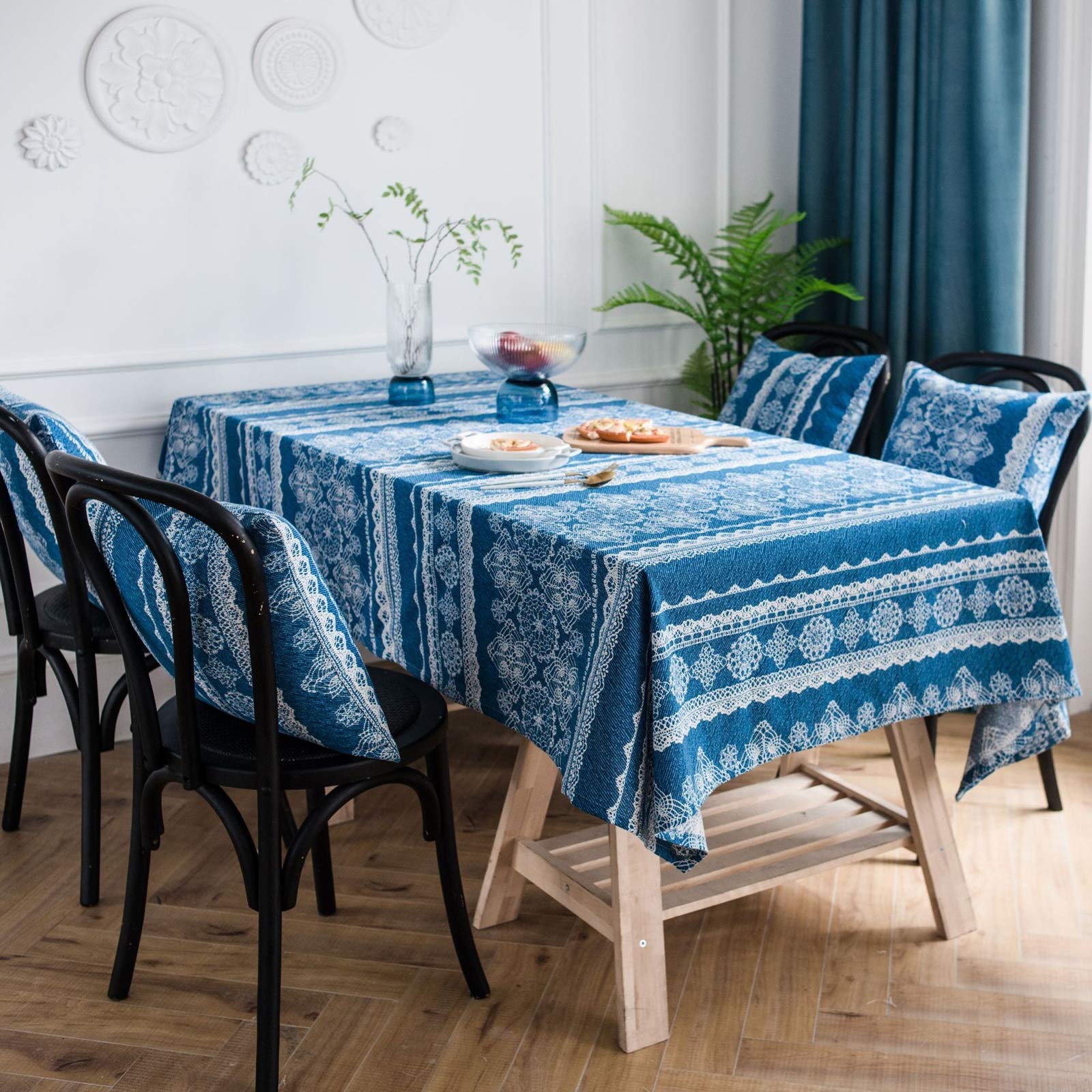 Nappe picnic imprimé dentelle pour nappe de table jardin chic