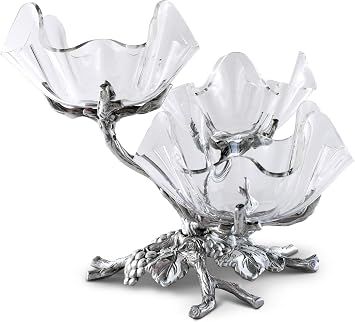 Arthur Court Grape 3-Tier Acrylic Bowl Stand