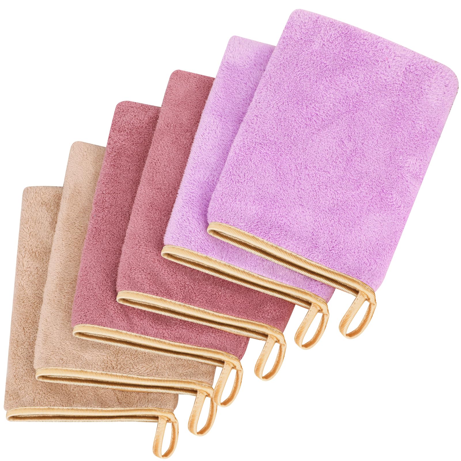 8 Gants De Toilette Microfibre GRBAIN - Doux, Lavables | Bébé, Visage, Démaquillage