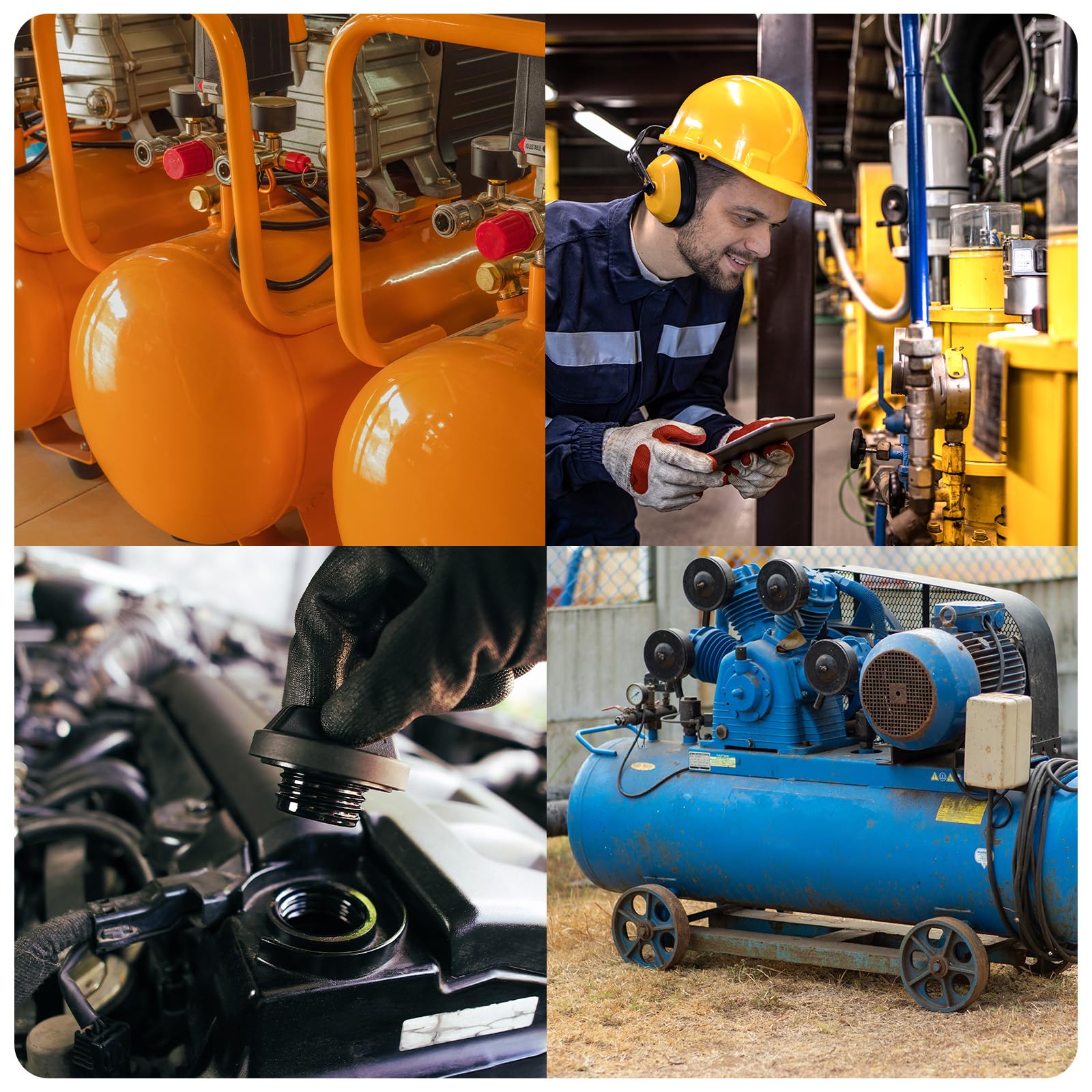 Tête De Compression VFT185 Fonte De Rechange Avec Volant Bi-cylindre En V Compresseur Prodif - 13