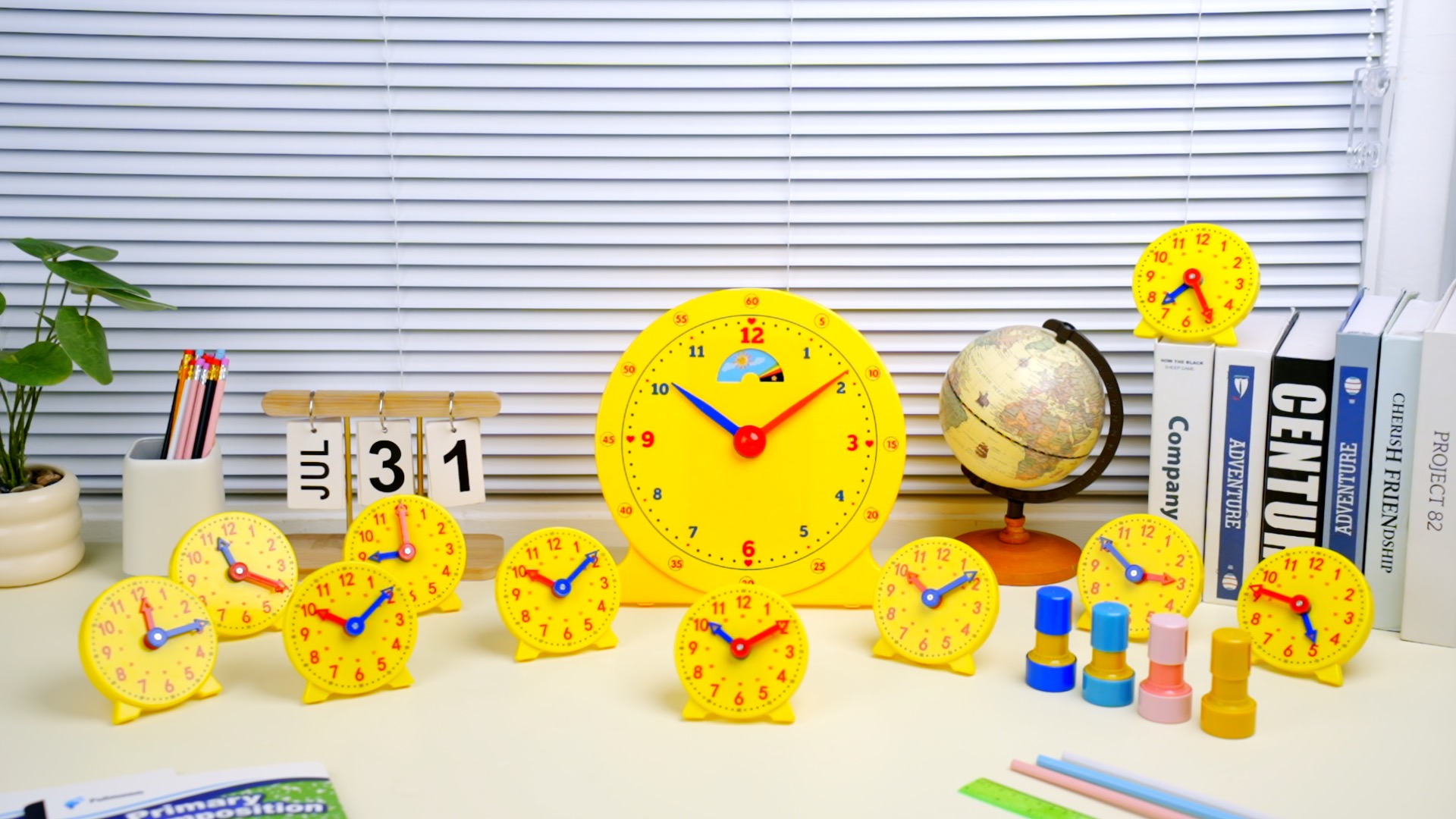 Amazon.com: Lenwen 30 Pcs Classroom Clock Kit 24 Hours Learn to