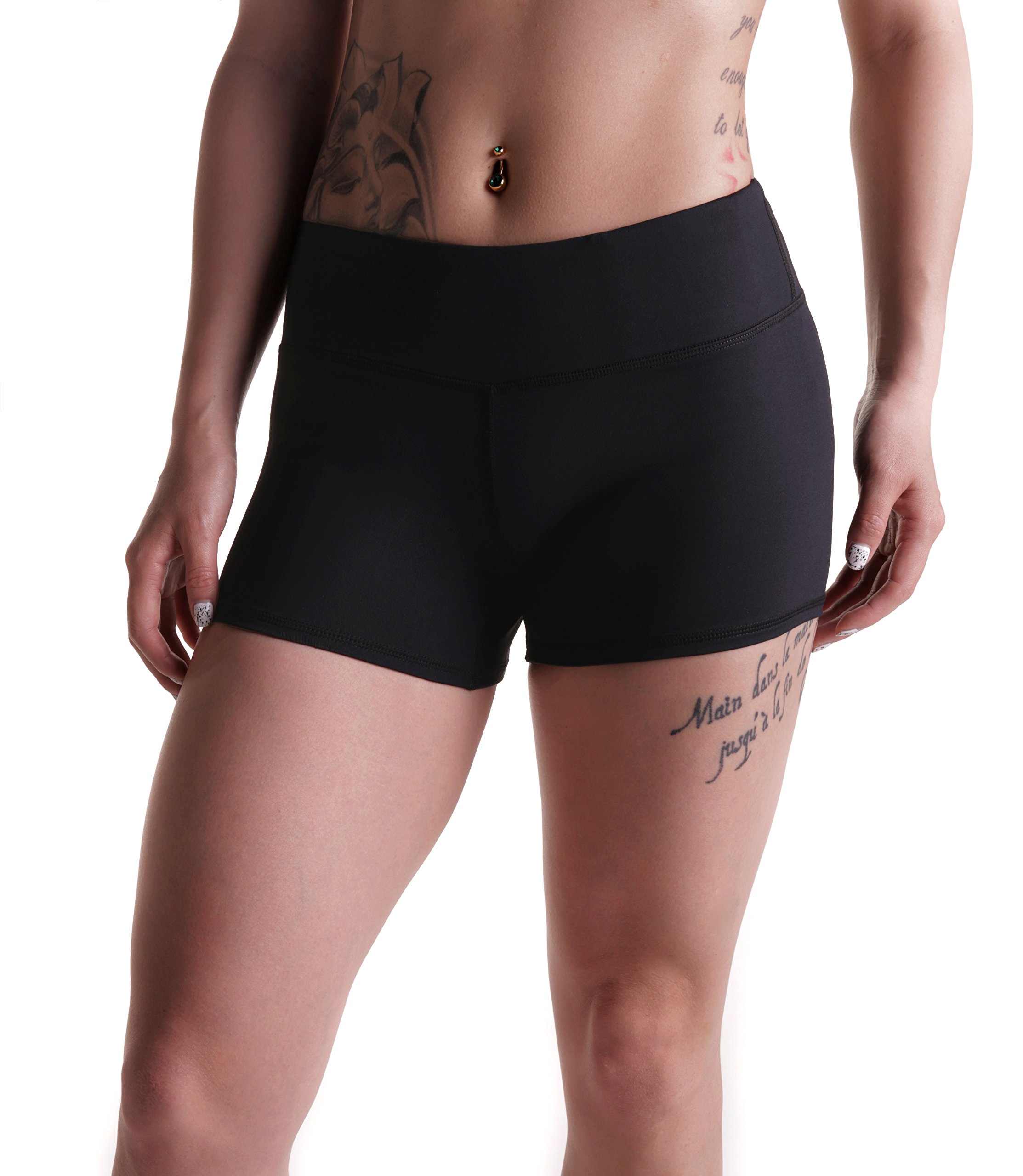 Tough Mode Women's 3" Athletic Workout Volleyball Running WOD Compression Shorts