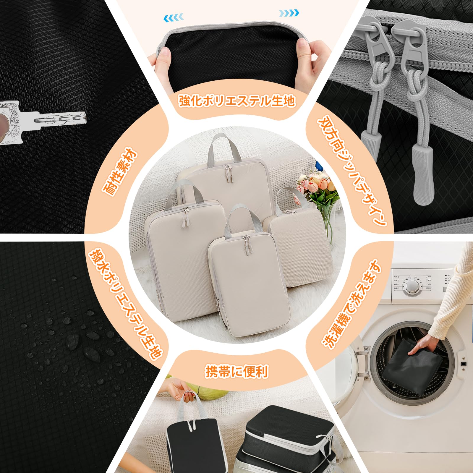 Amazon.co.jp｜【2026年最新】旅行用圧縮袋 トラベルポーチ 便利旅行