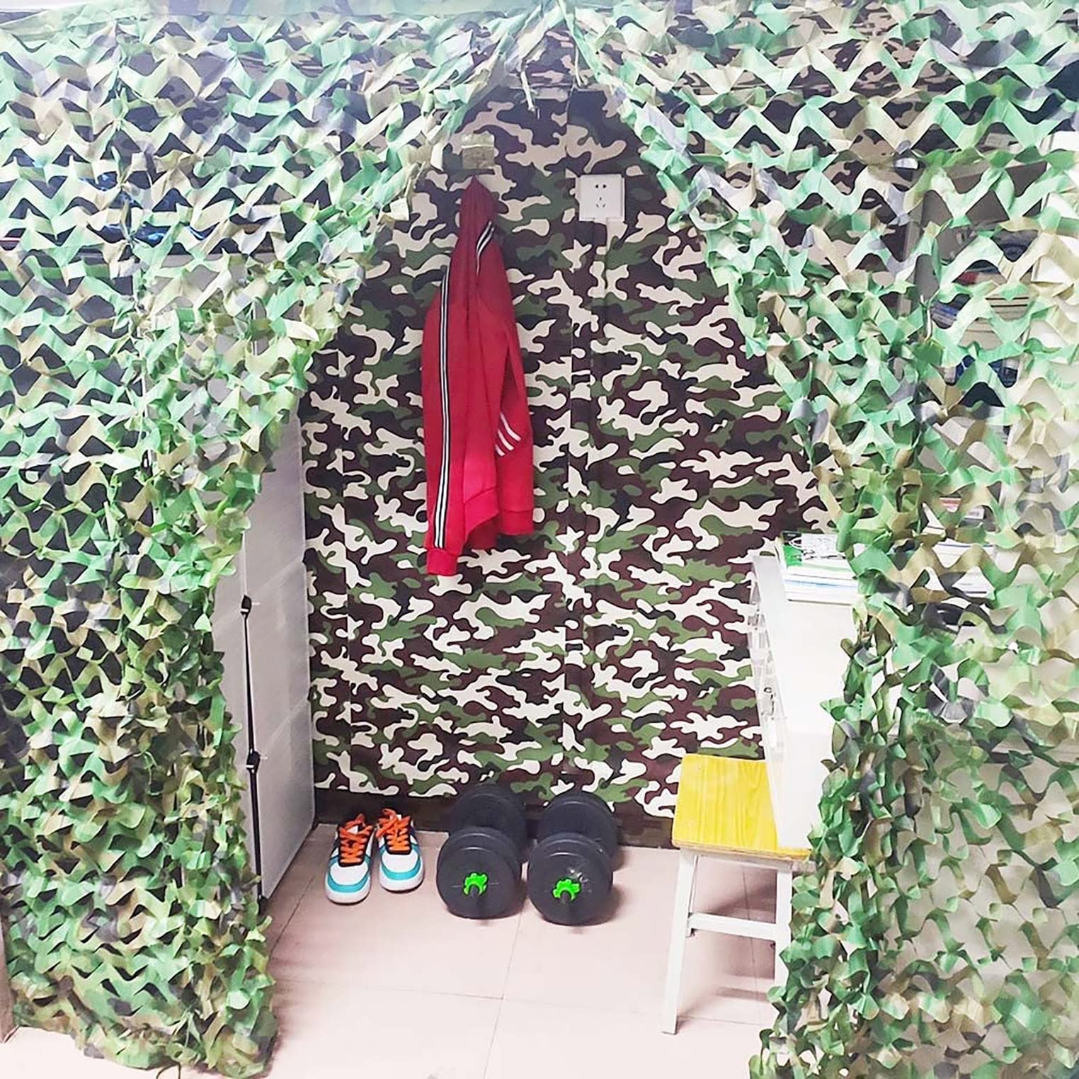 Rete Mimetica, Rete Mimetica da Giungla, Telo ombreggiante Verde for Campeggio