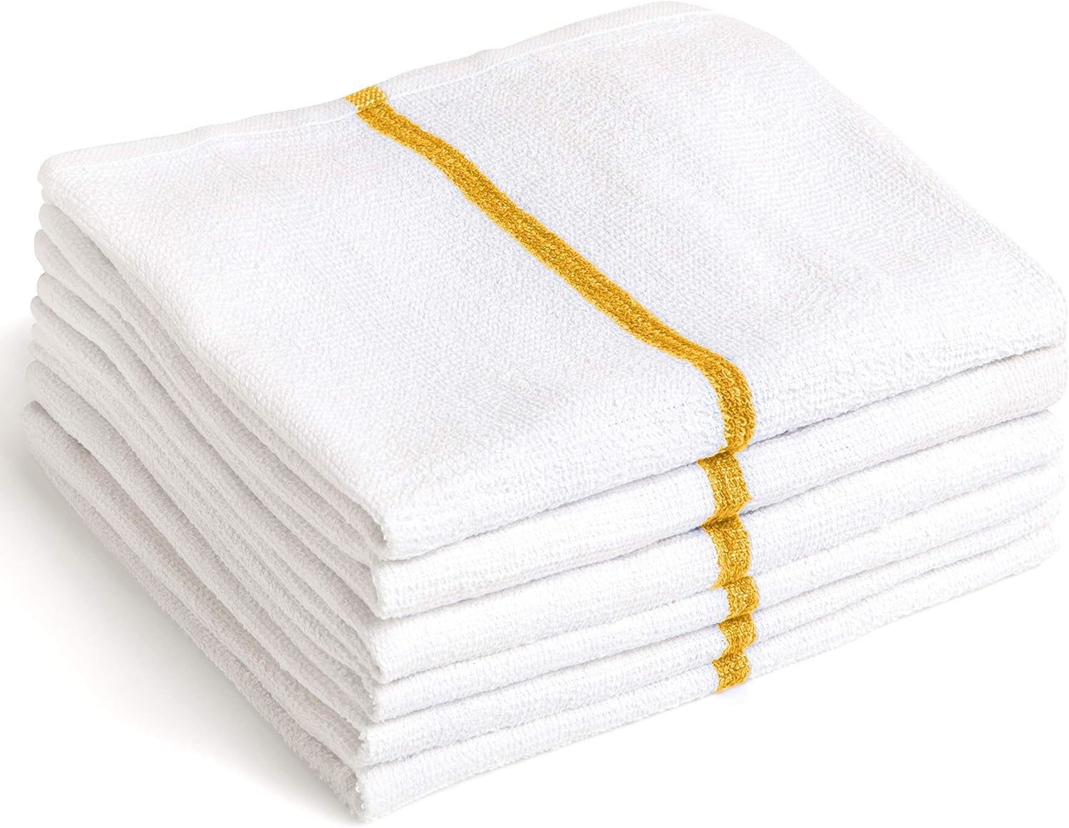 Liliane Collection 13 Yellow Terry Bar Mops Kitchen Towels