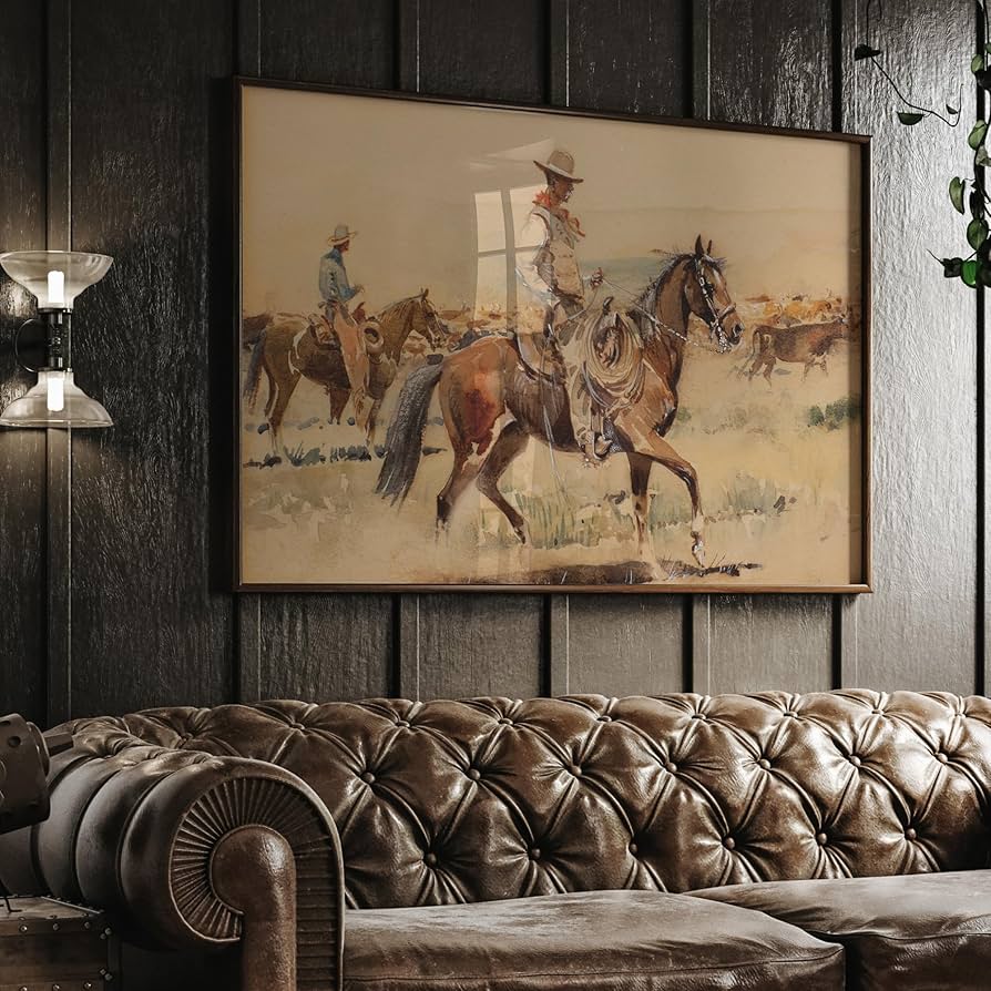 Heron Haus Western Wall Decor | Western Home Decor | Large Western Art Prints | Western Bedroom Wall Art | Wild West Cowboy Theme Room Decor | Western ...