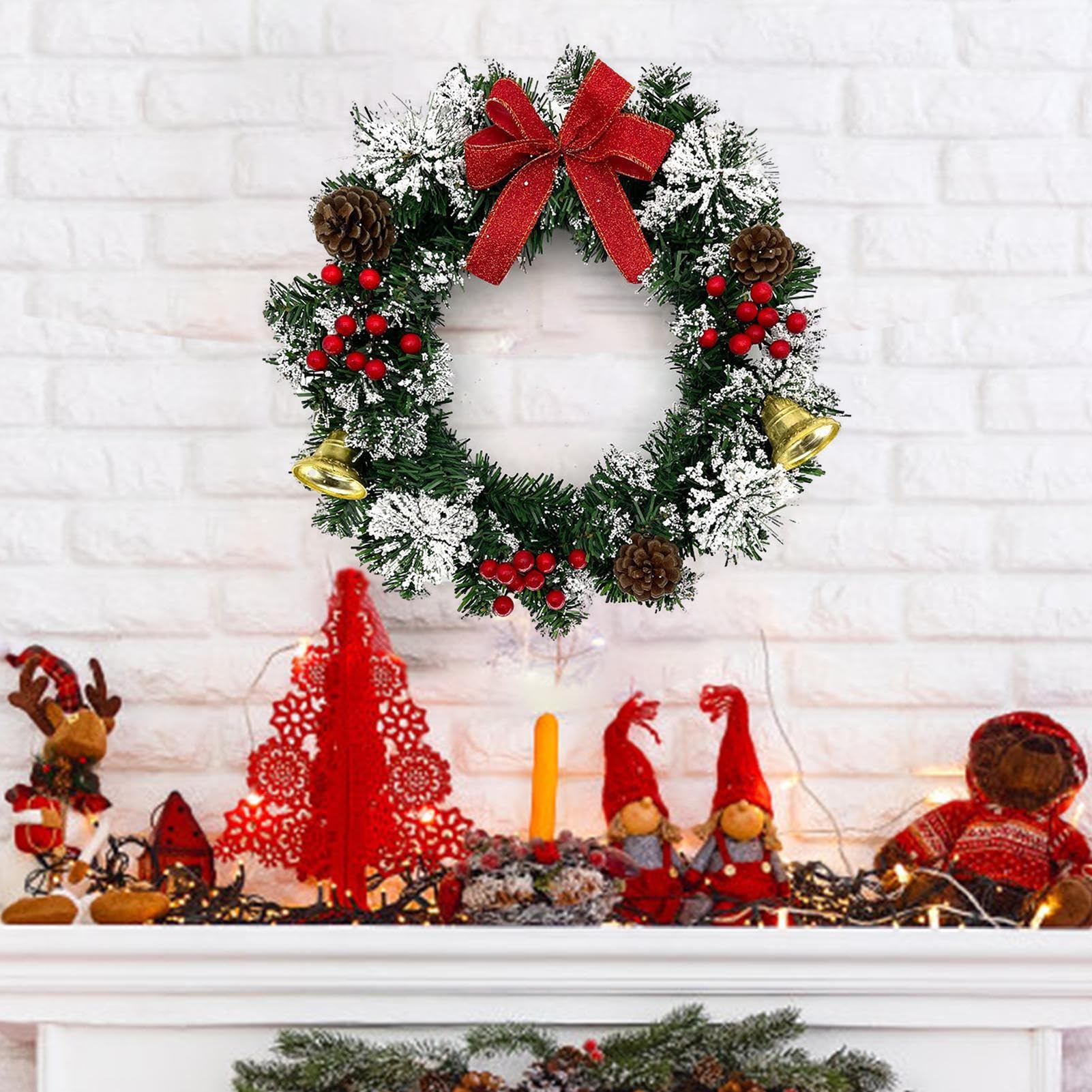 Amazon.co.jp: クリスマスリース ホリデーリース 装飾 玄関用
